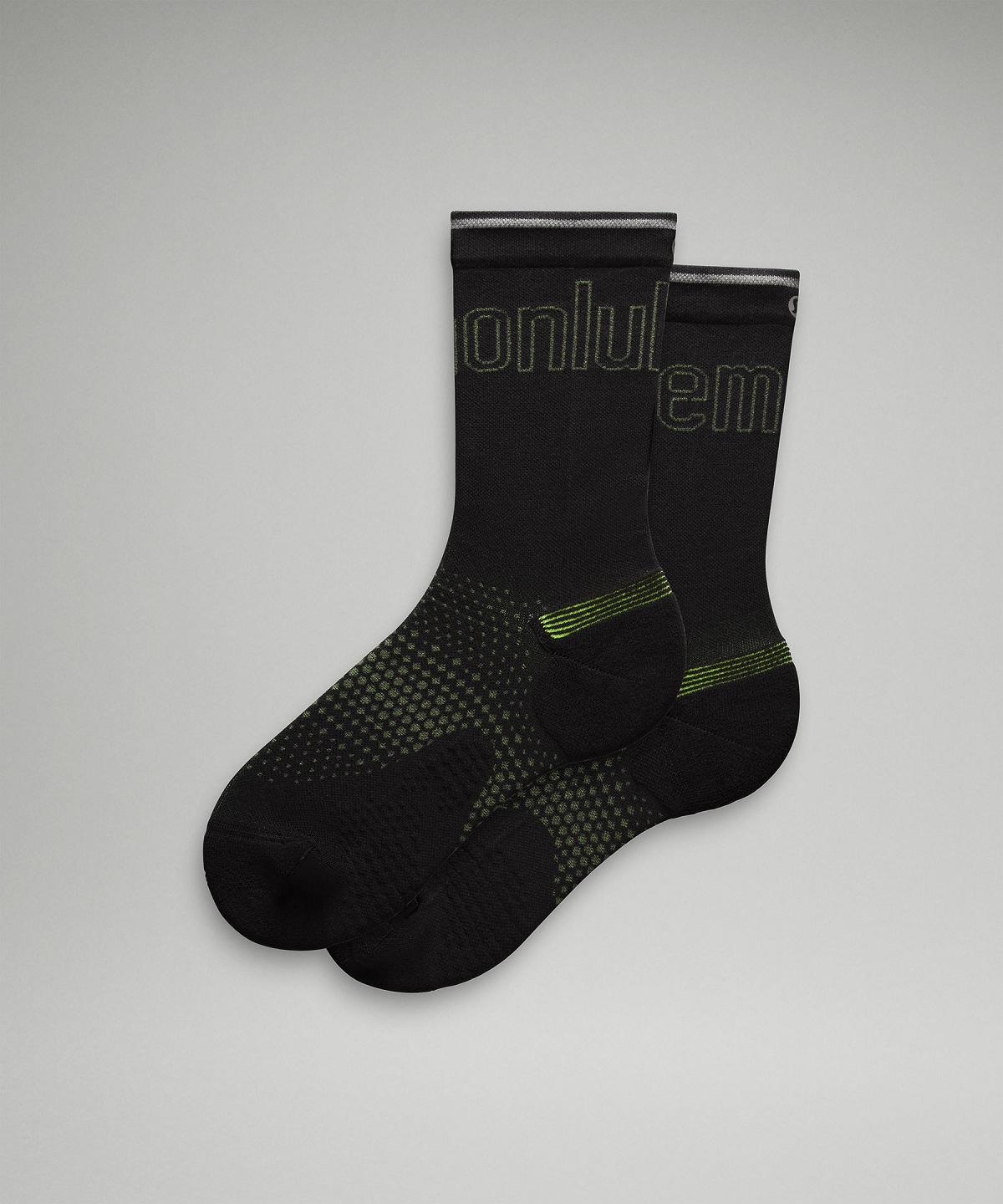 Black Lululemon MacroPillow Crew Women Socks | NZ_LuLu64711