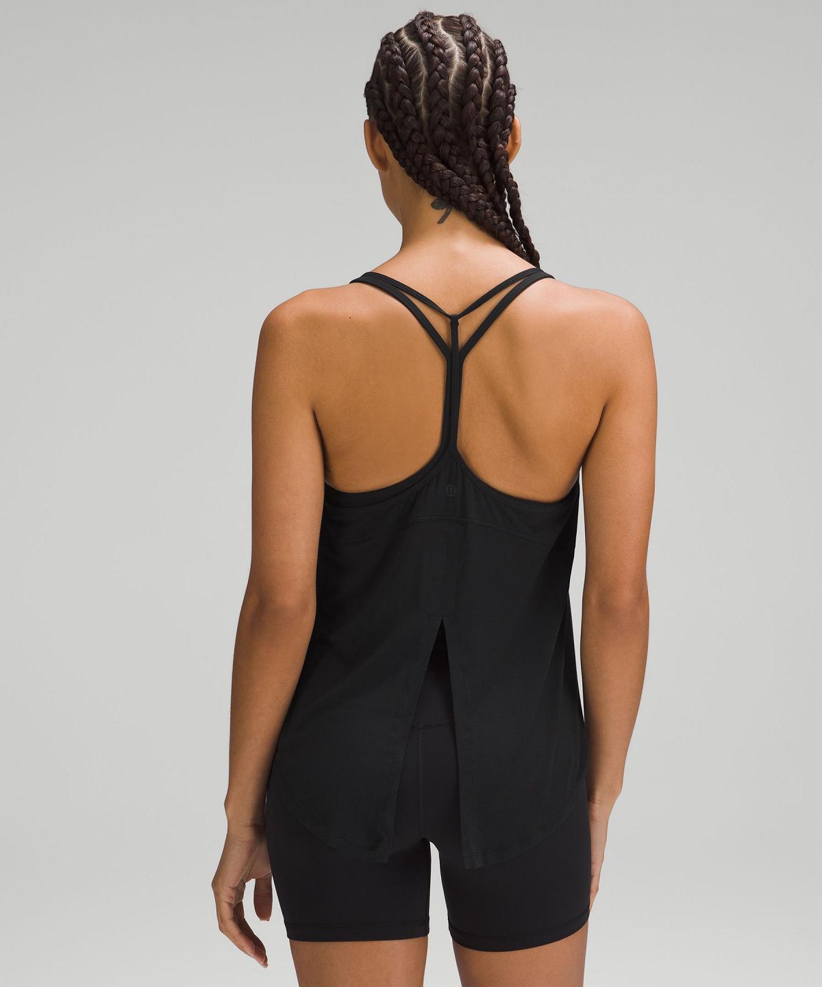 Black Lululemon Modal-Silk Yoga Women Shirts | NZ_LuLu29571