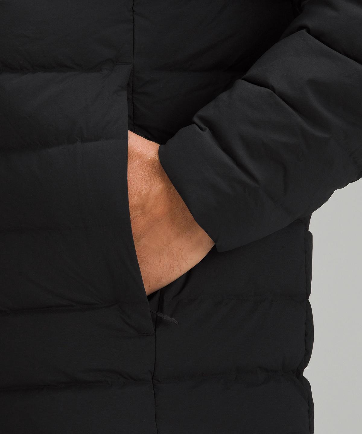 Black Lululemon Navigation Down Men Coats & Jackets | NZ_LuLu79929