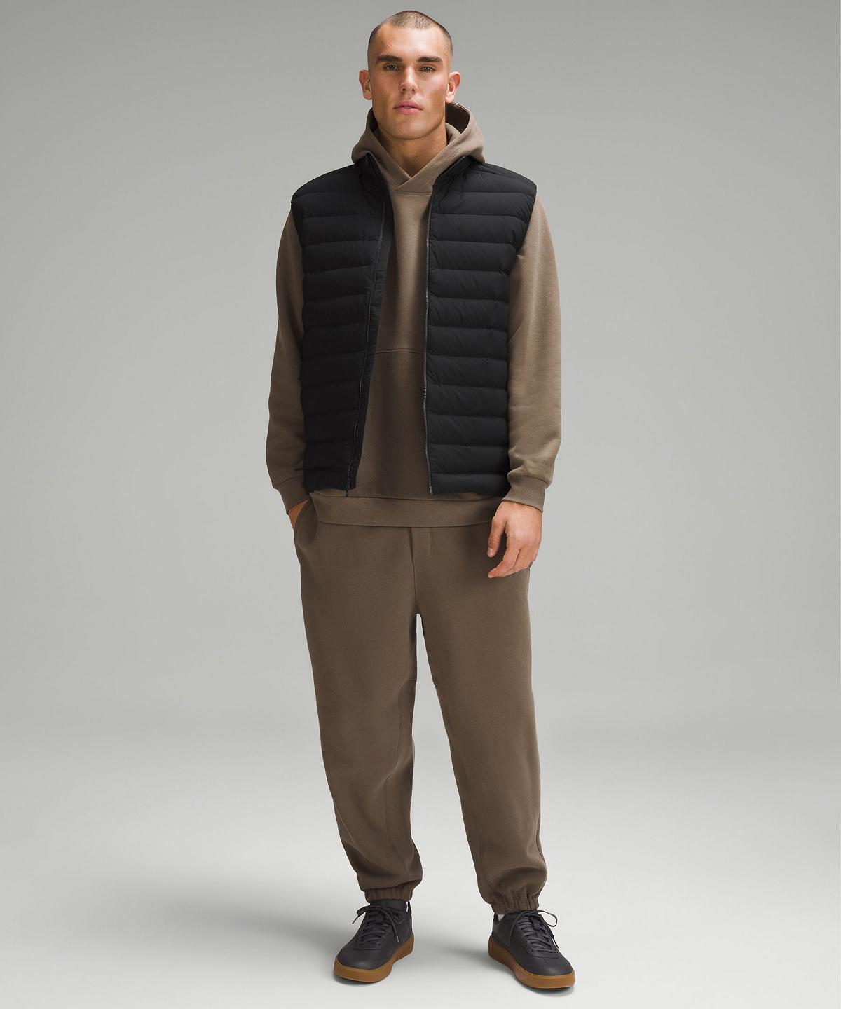 Black Lululemon Navigation Down Vest Men Coats & Jackets | NZ_LuLu99915