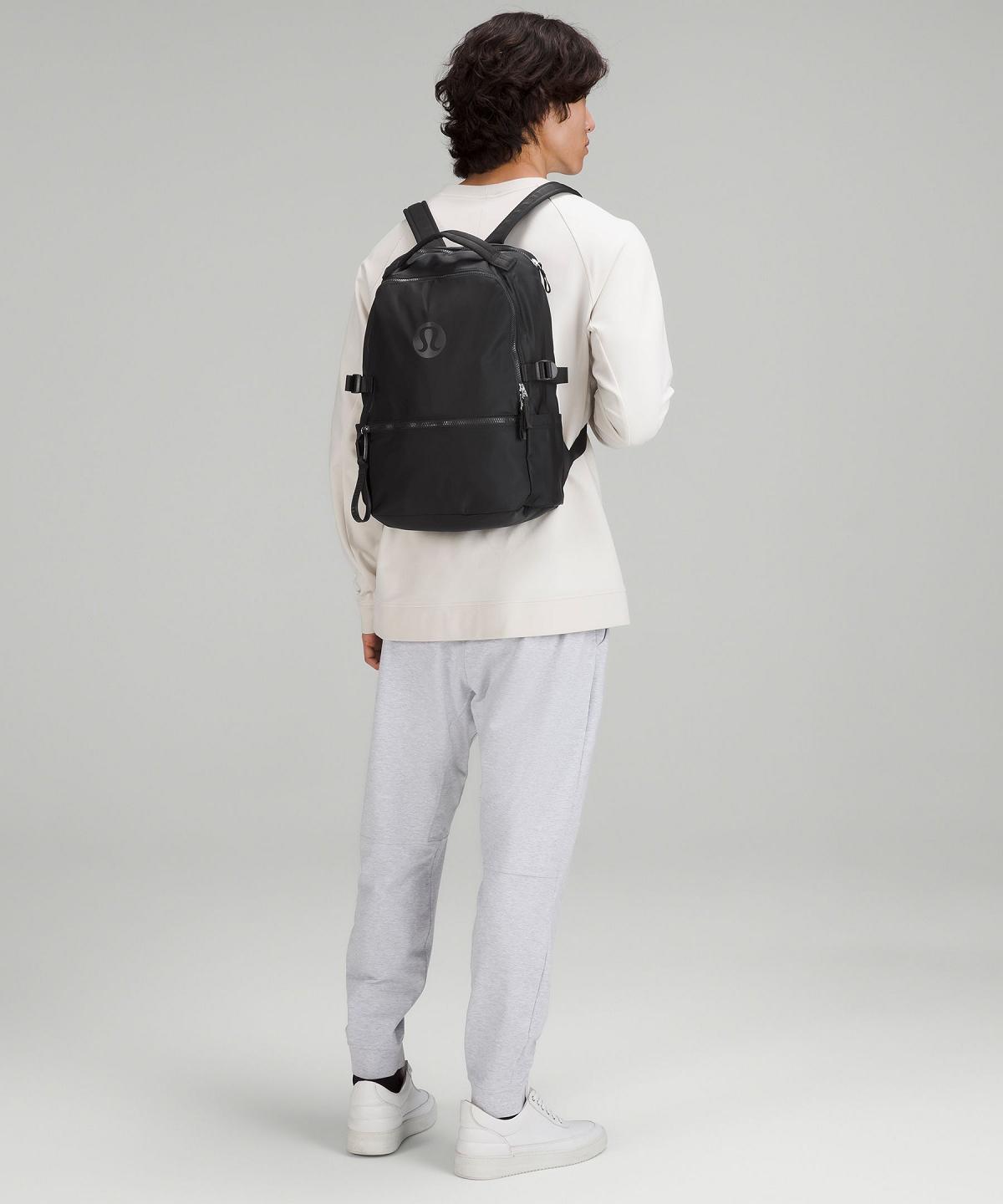 Black Lululemon New Crew 22L Bag Backpacks | NZ_LuLu16475