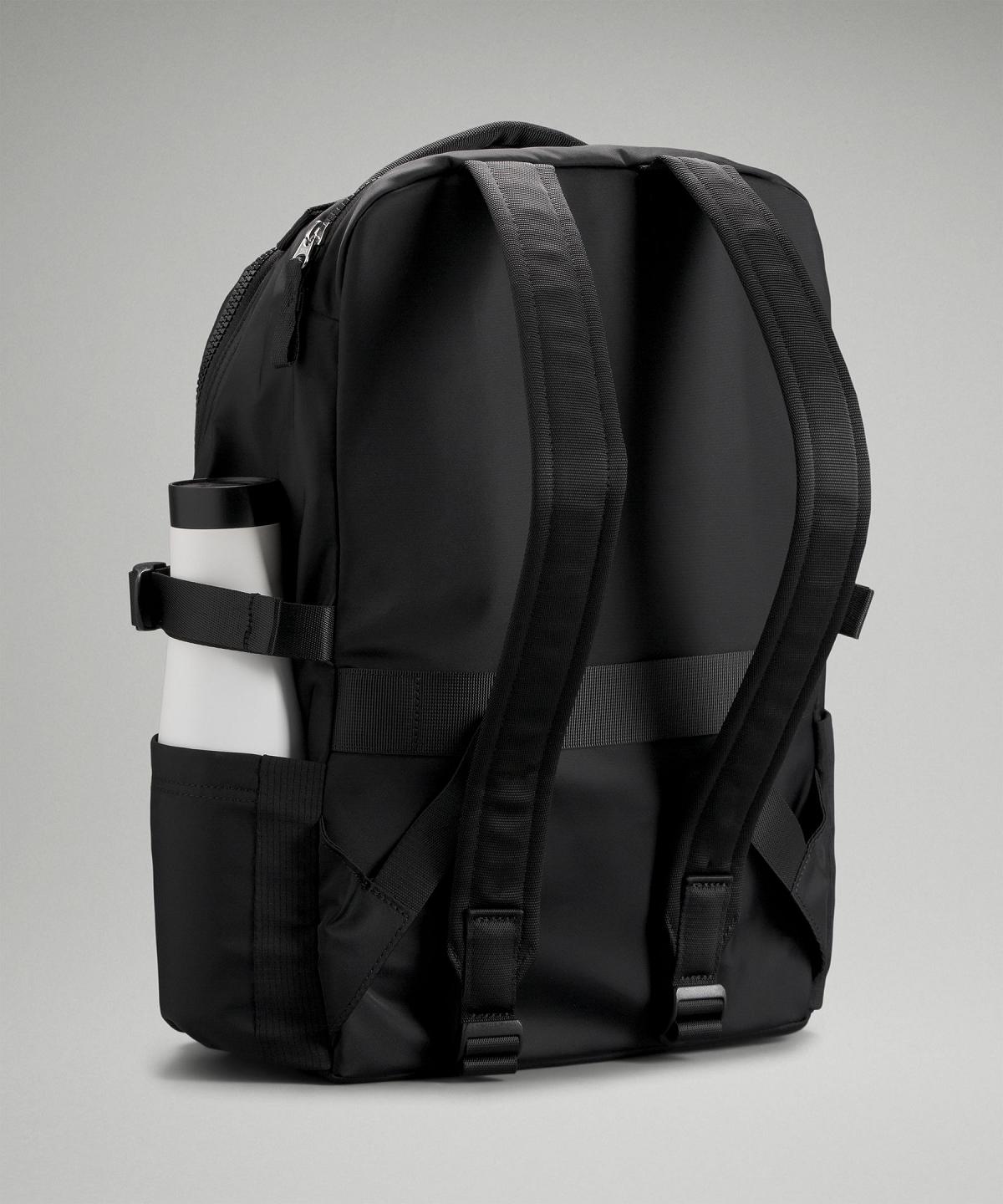 Black Lululemon New Crew 22L Bag Backpacks | NZ_LuLu16475