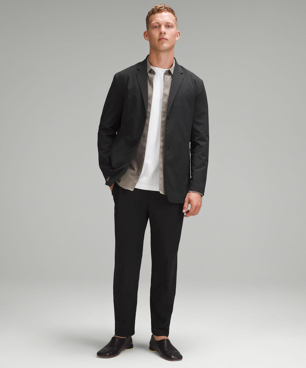 Black Lululemon New Venture Blazer Men Coats & Jackets | NZ_LuLu38615