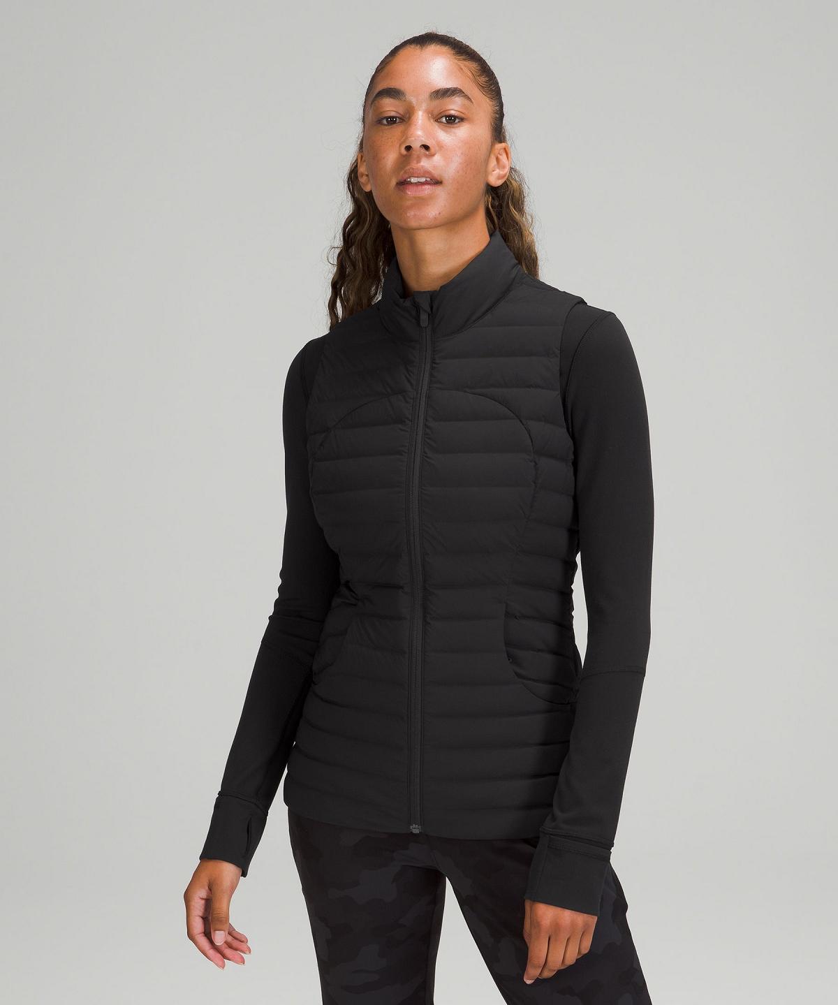 Black Lululemon Pack It Down Vest Women Coats & Jackets | NZ_LuLu72003