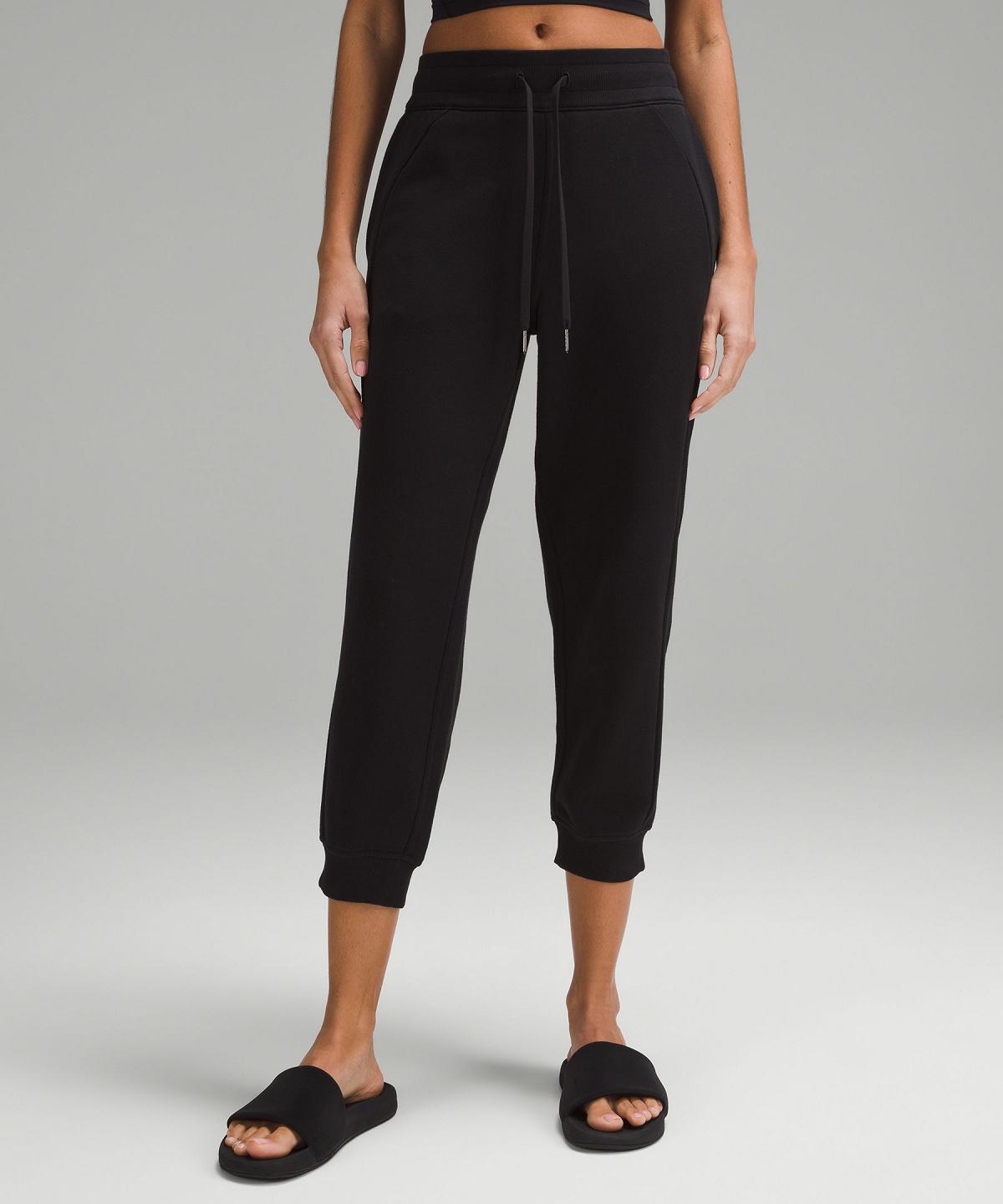 Black Lululemon Scuba High-Rise Cropped Women Joggers | NZ_LuLu44244