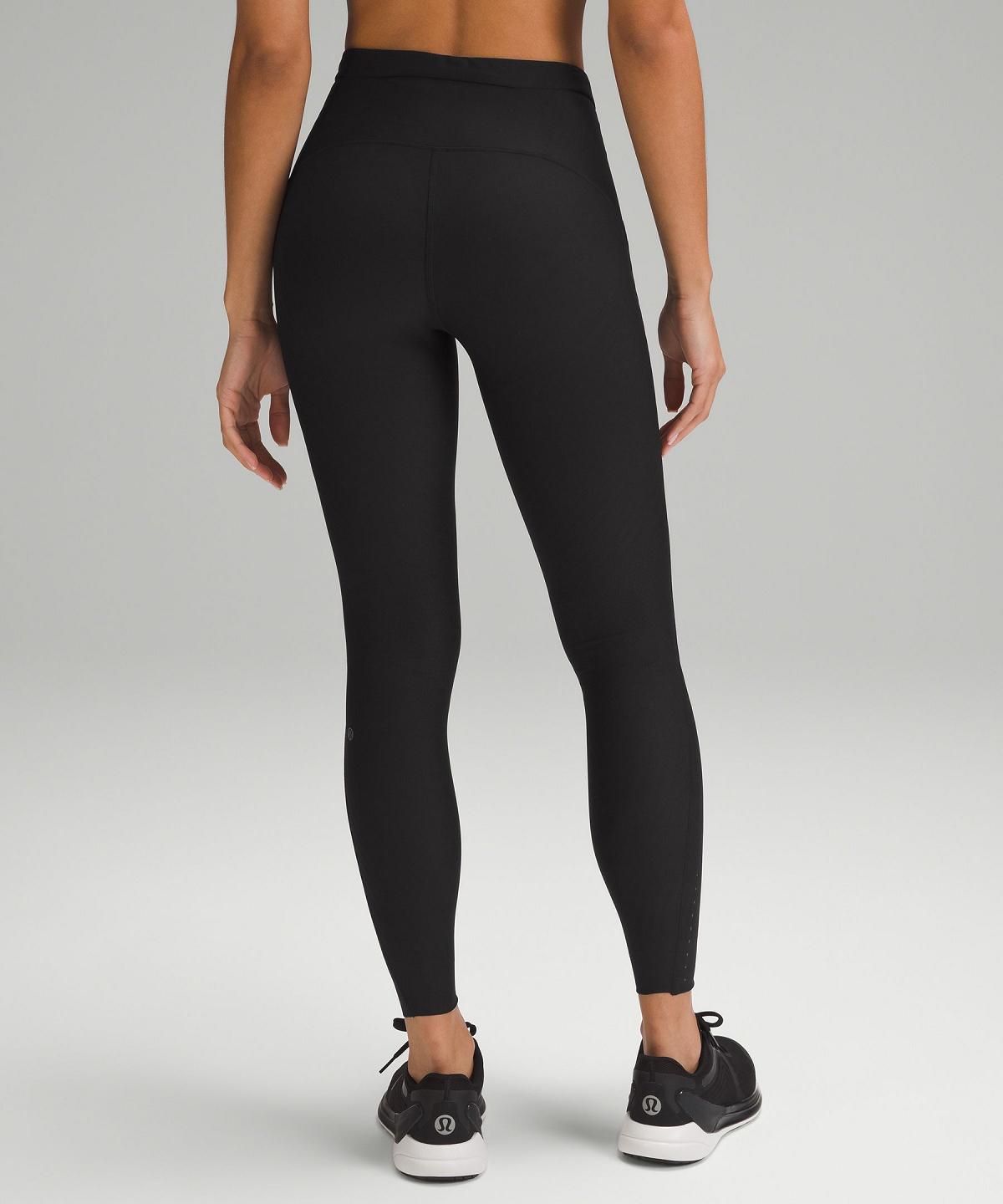 Black Lululemon SenseKnit Running High-Rise Tight 28" Women Pants | NZ_LuLu70008