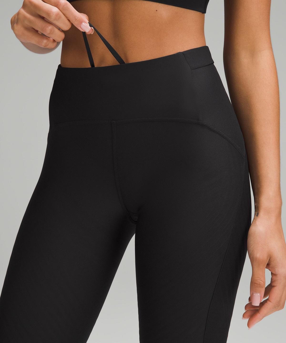 Black Lululemon SenseKnit Running High-Rise Tight 28" Women Pants | NZ_LuLu70008