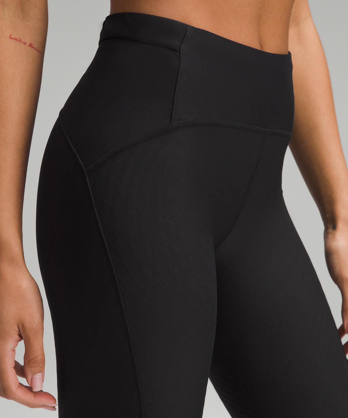 Black Lululemon SenseKnit Running High-Rise Tight 28" Women Pants | NZ_LuLu70008