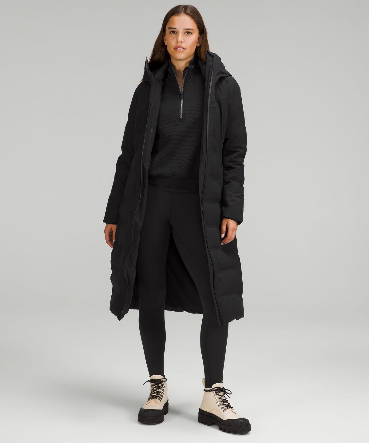 Black Lululemon Sleet Street Long Women Coats & Jackets | NZ_LuLu61274