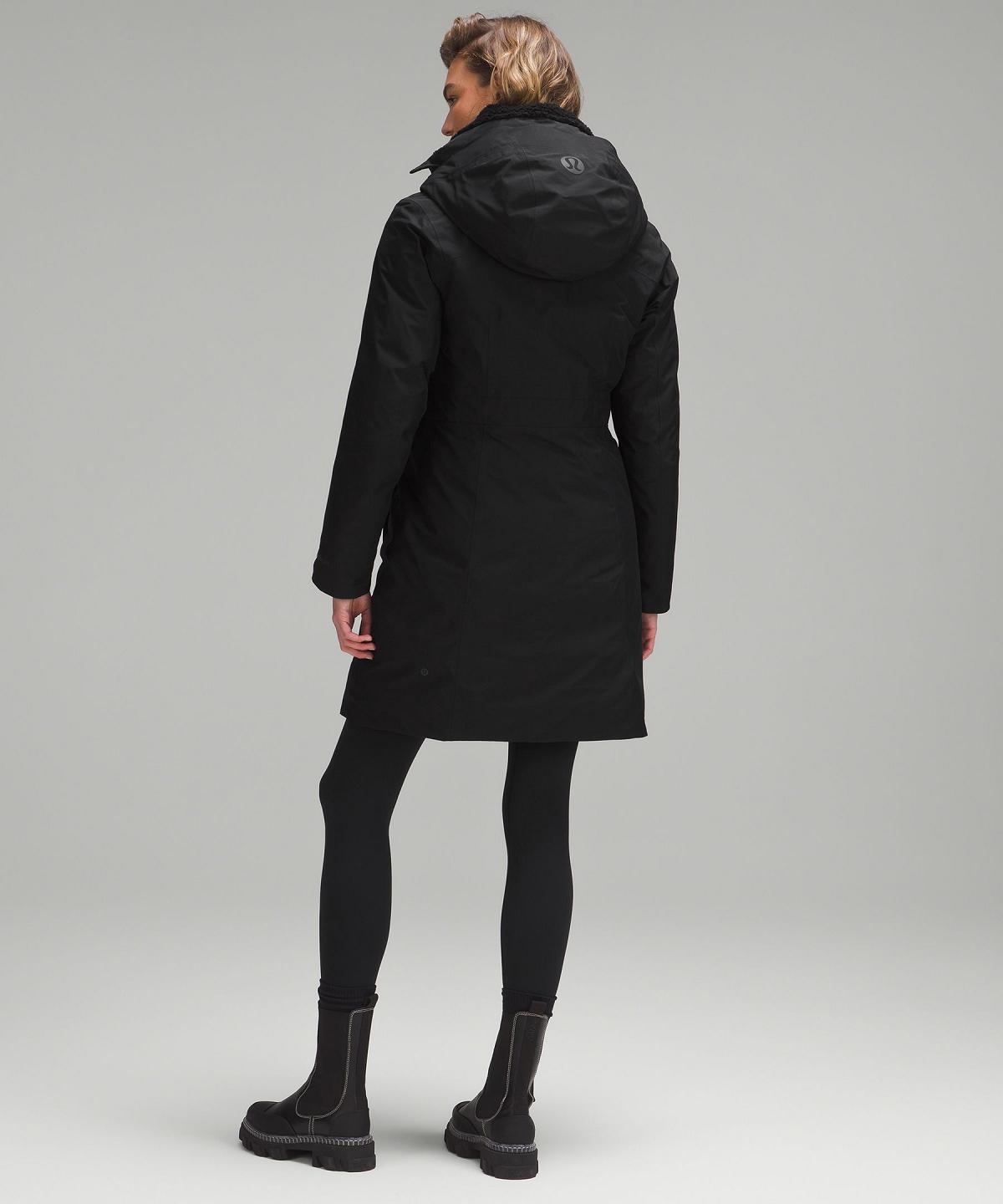 Black Lululemon Snow Warrior Parka Women Coats & Jackets | NZ_LuLu17432