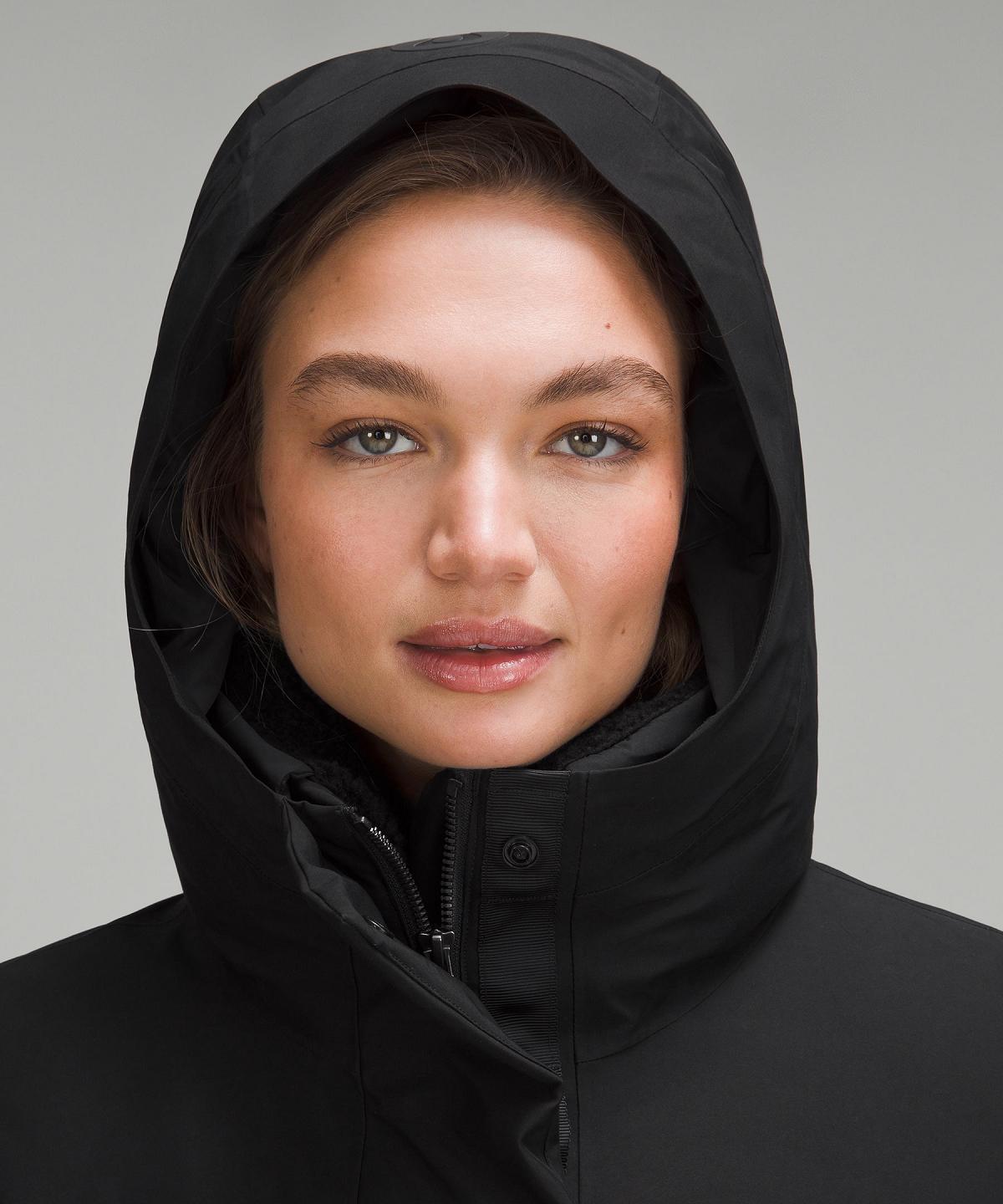 Black Lululemon Snow Warrior Parka Women Coats & Jackets | NZ_LuLu17432