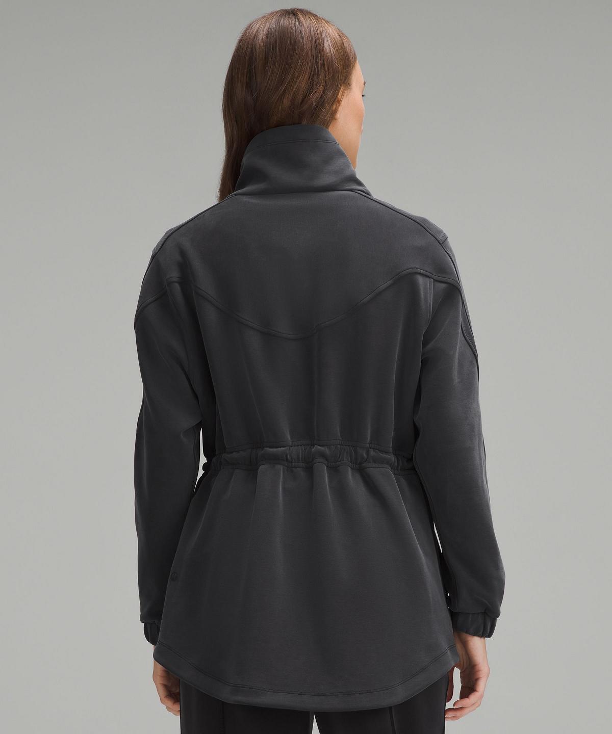 Black Lululemon Softstreme Cinch-Waist Women Coats & Jackets | NZ_LuLu58525