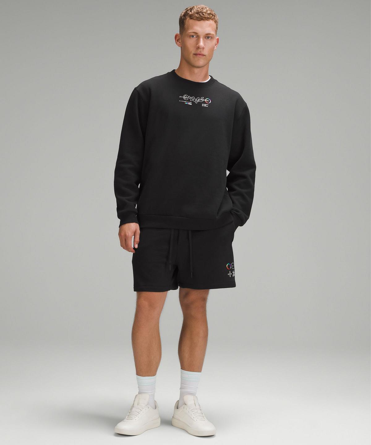 Black Lululemon Steady State Crew Men Hoodies & Sweatshirts | NZ_LuLu90930