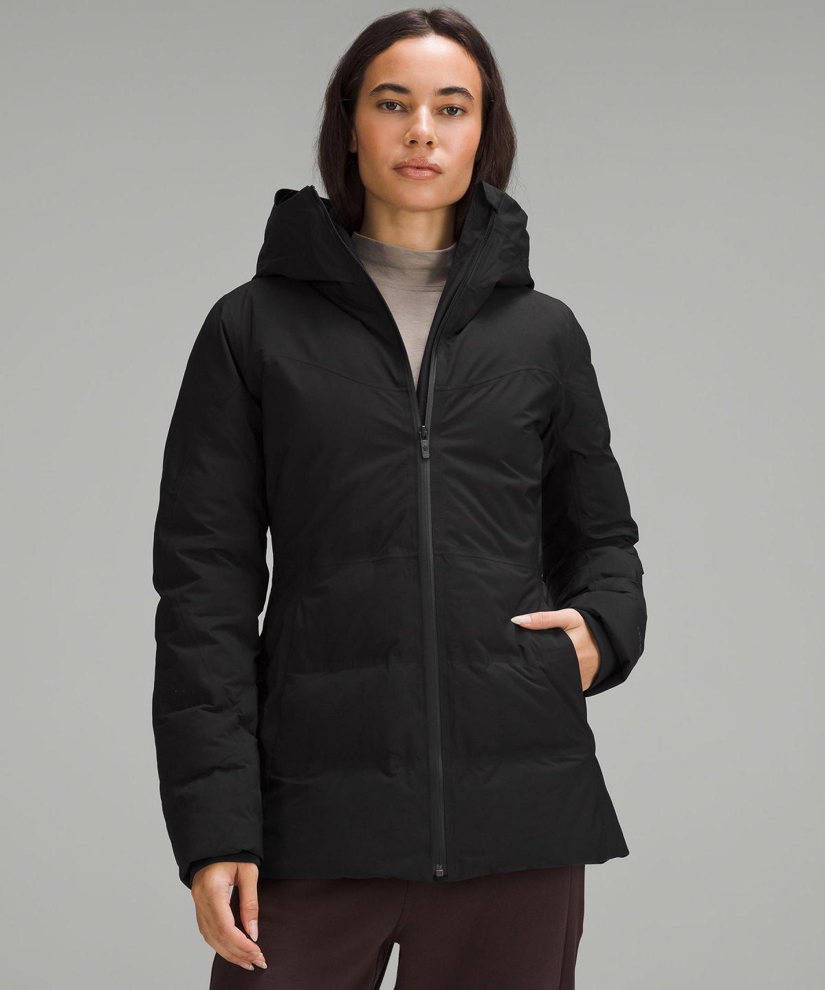 Black Lululemon StretchSeal Sleet Street Women Coats & Jackets | NZ_LuLu35979