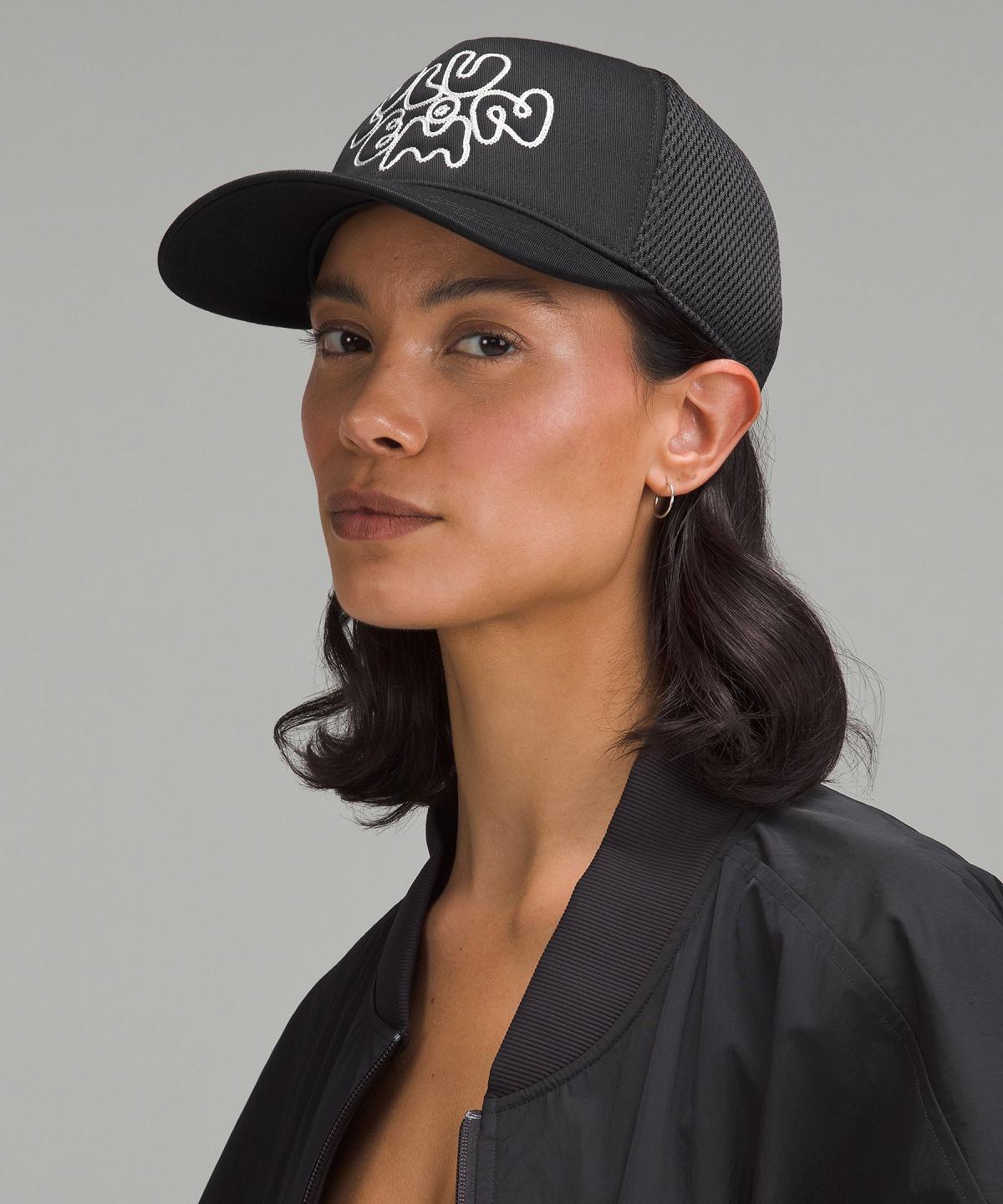 Black Lululemon Trucker Women Hats | NZ_LuLu22115