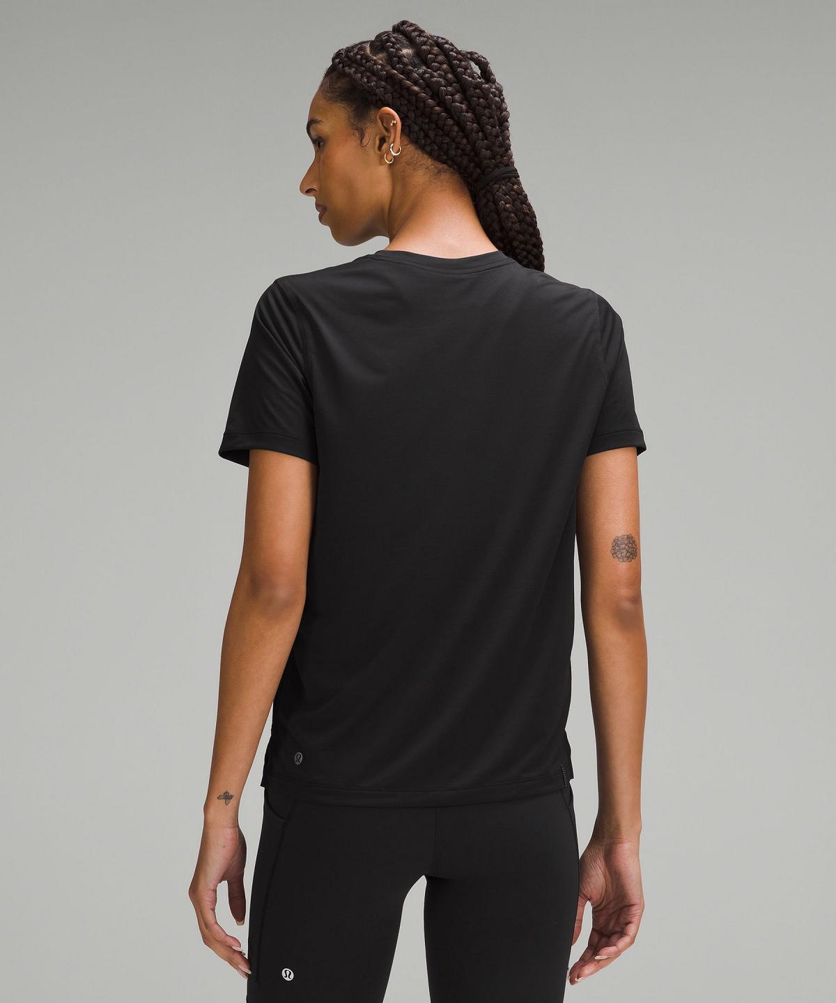 Black Lululemon Ultralight Hip-Length Women T Shirts | NZ_LuLu58487