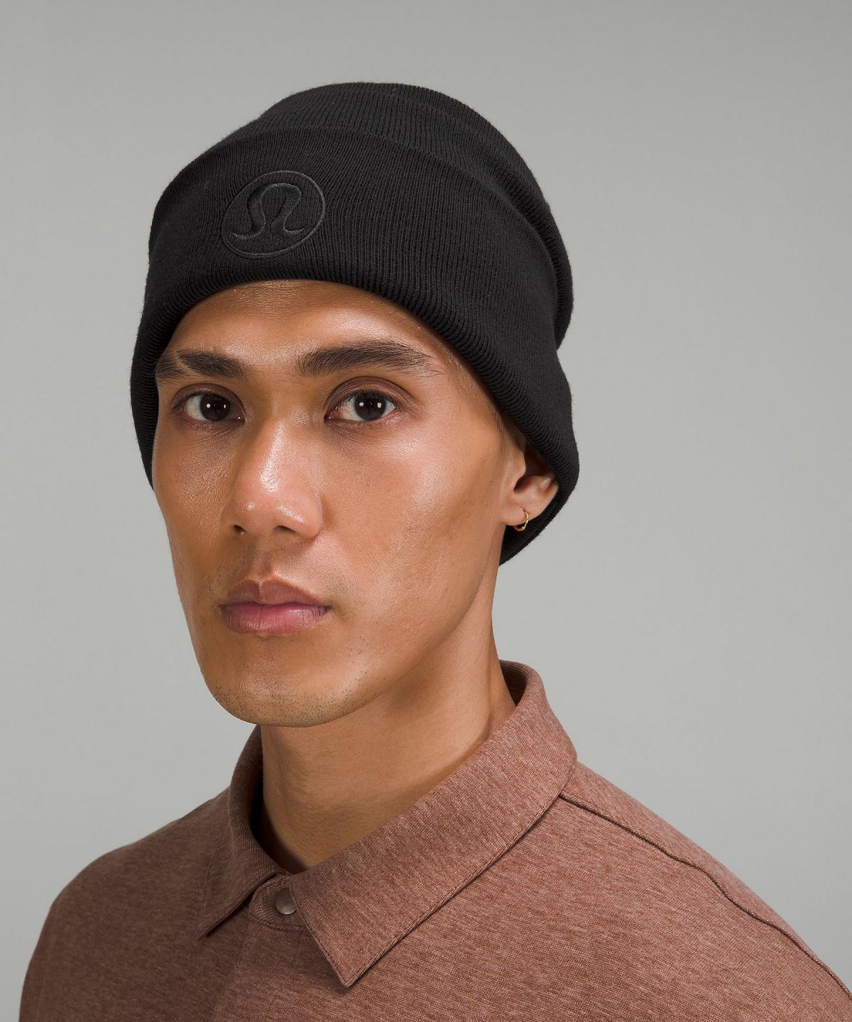 Black Lululemon Warm Revelation Men Hats | NZ_LuLu77236