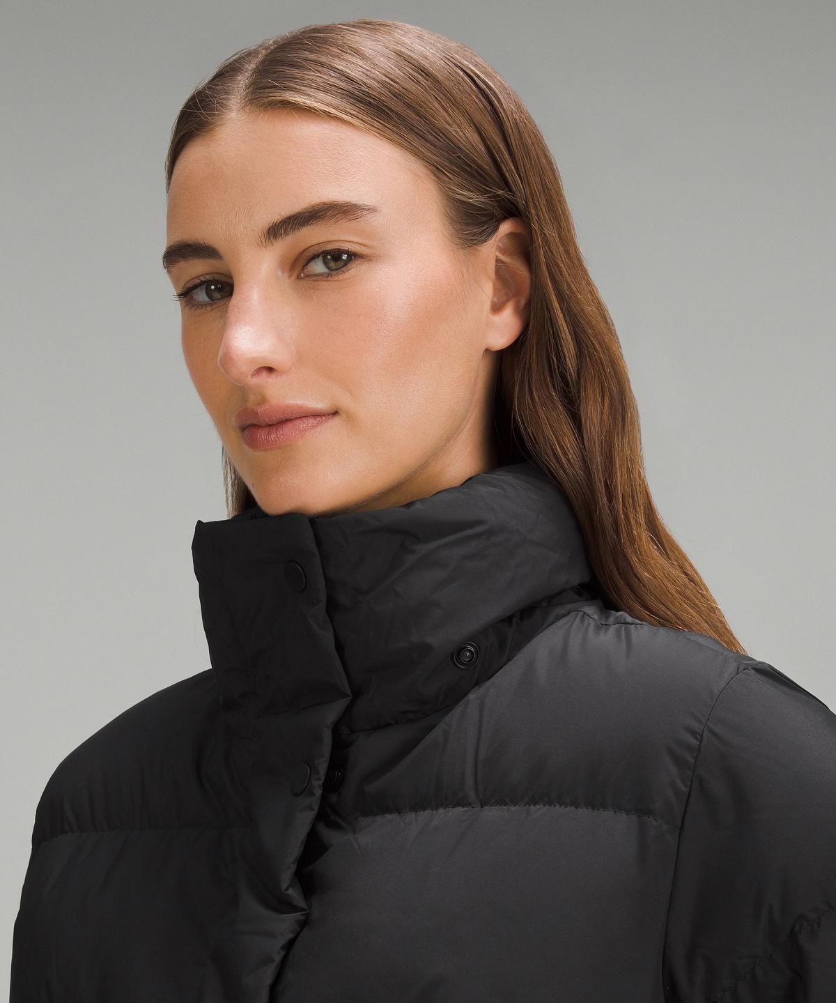 Black Lululemon Wunder Puff Cropped Women Coats & Jackets | NZ_LuLu33166