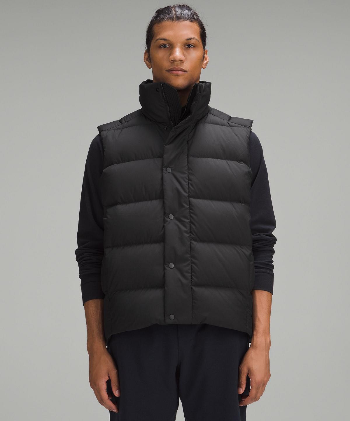 Black Lululemon Wunder Puff Vest Men Coats & Jackets | NZ_LuLu69287