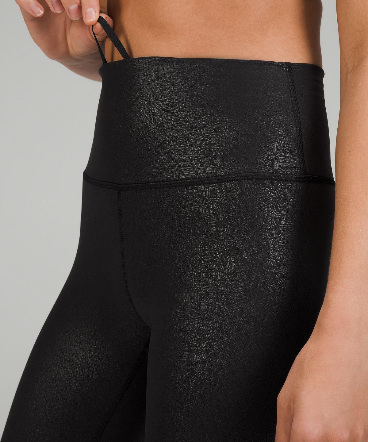 Black Lululemon Wunder Train High-Rise Crop 23" Women Leggings | NZ_LuLu40041