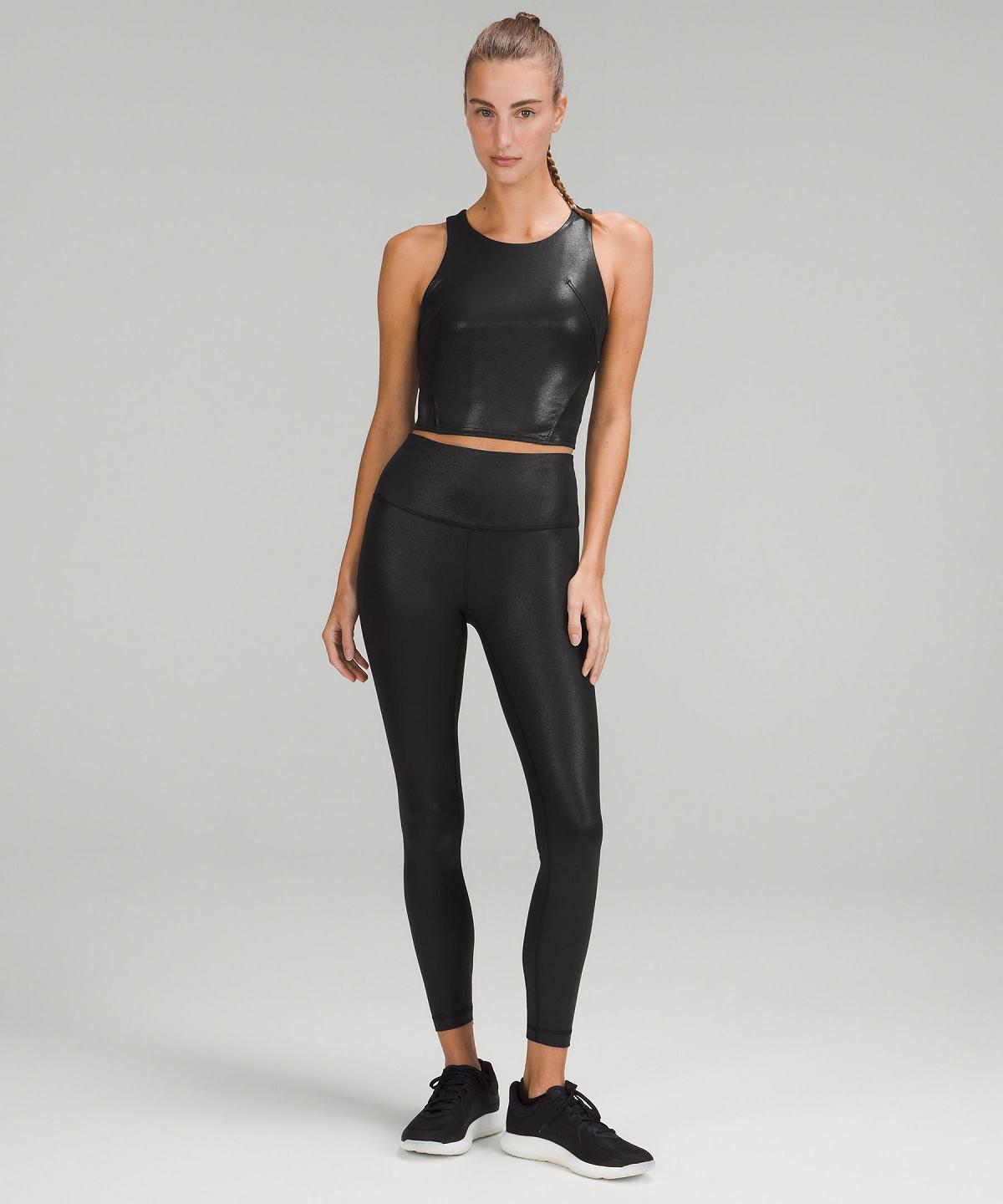 Black Lululemon Wunder Train High-Rise Tight 25" Women Leggings | NZ_LuLu18636