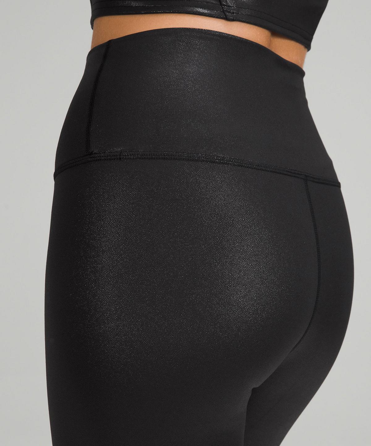 Black Lululemon Wunder Train High-Rise Tight 25" Women Leggings | NZ_LuLu18636