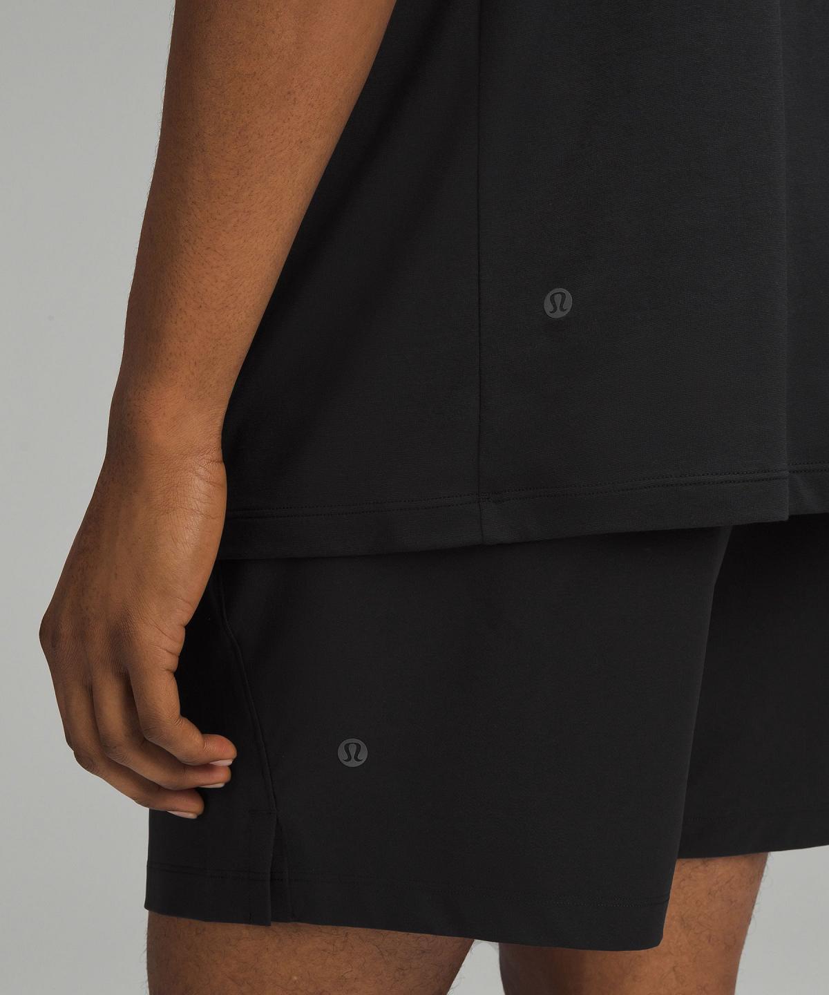 Black Lululemon Zeroed In Short-Sleeve Men Shirts | NZ_LuLu14068