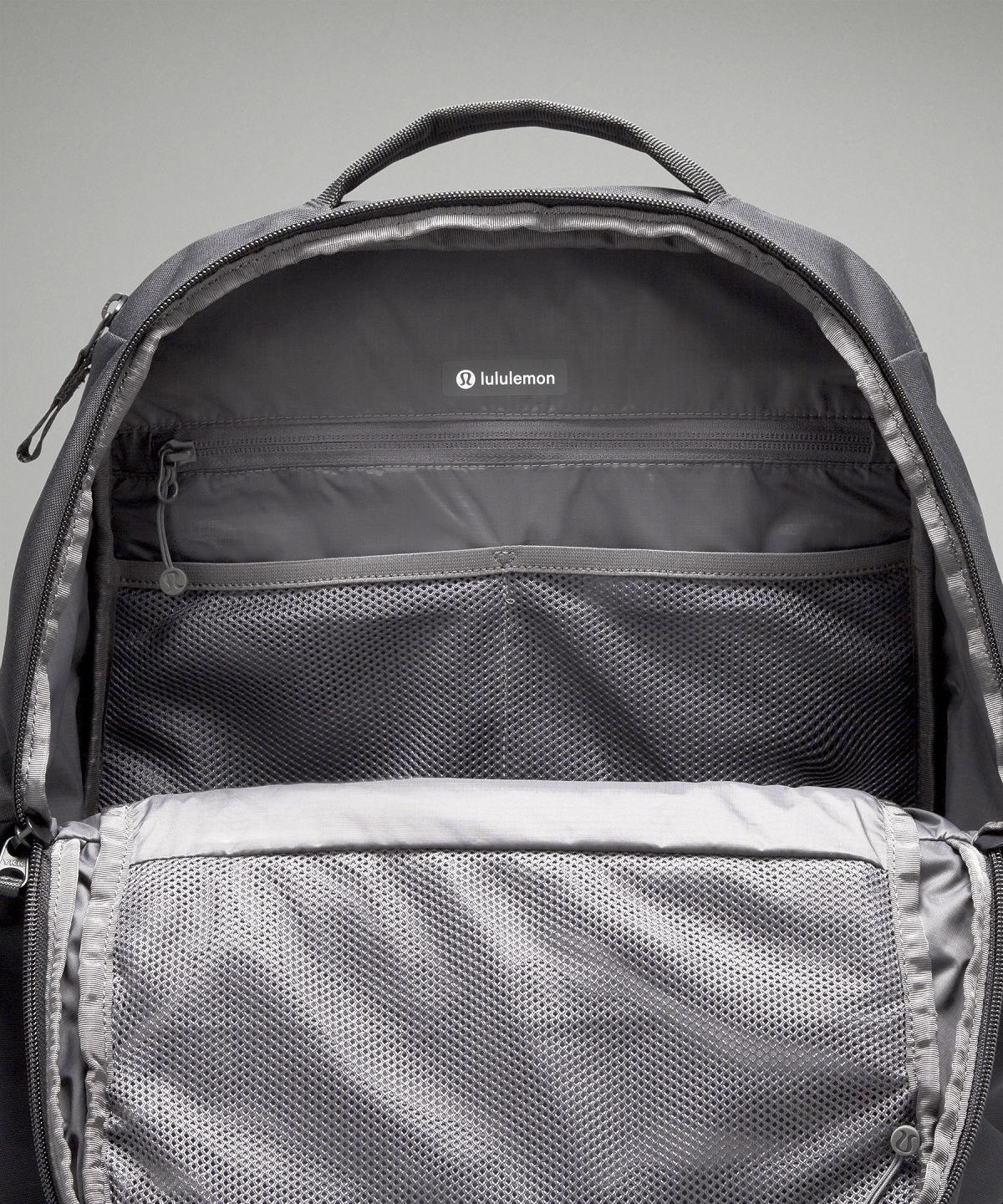 Black / Grey Lululemon Triple-Zip 28L Bag Backpacks | NZ_LuLu54399