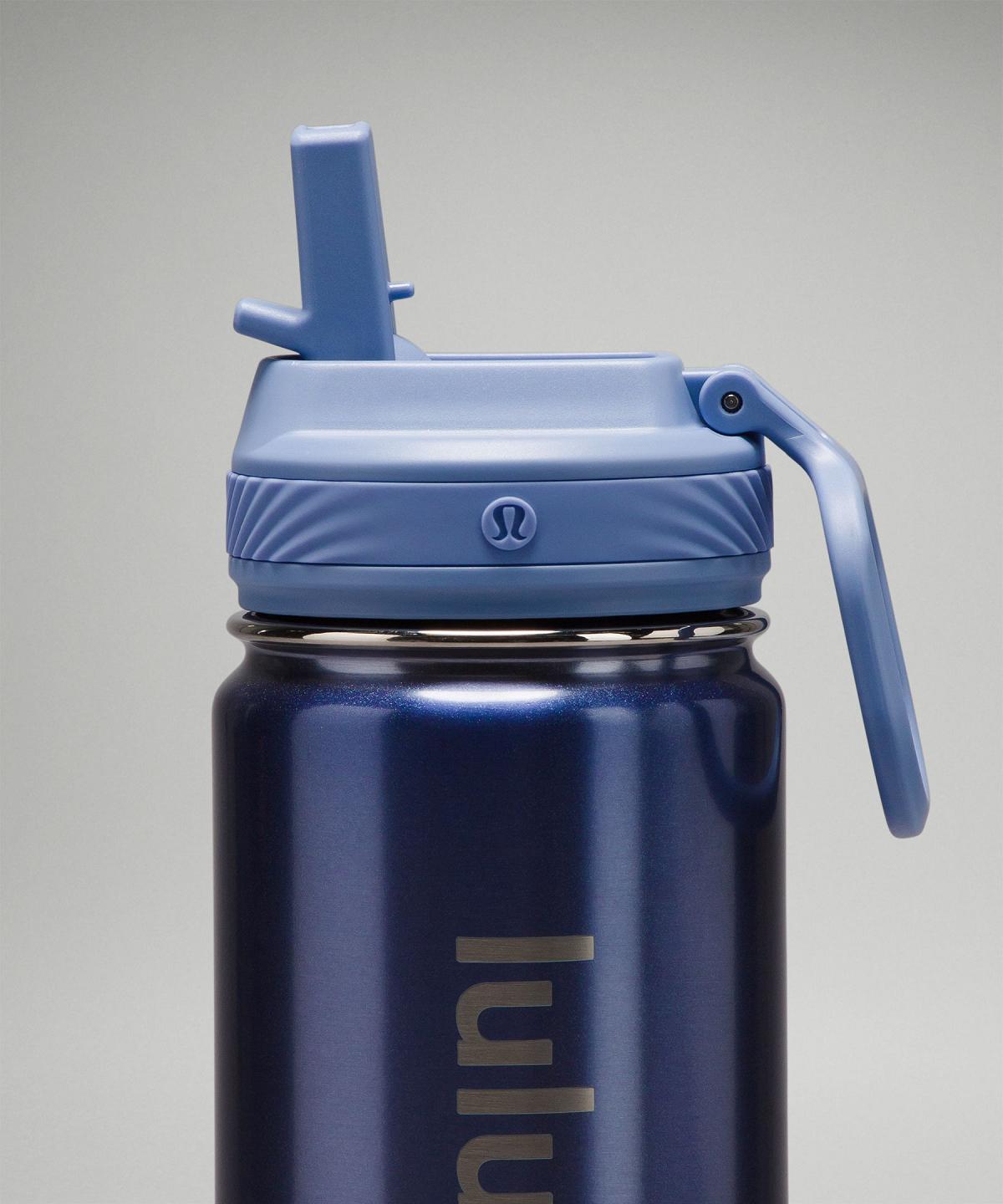 Blue Beige Lululemon Back to Life Sport Bottle 18oz Straw Lid Women Water Bottles | NZ_LuLu24078