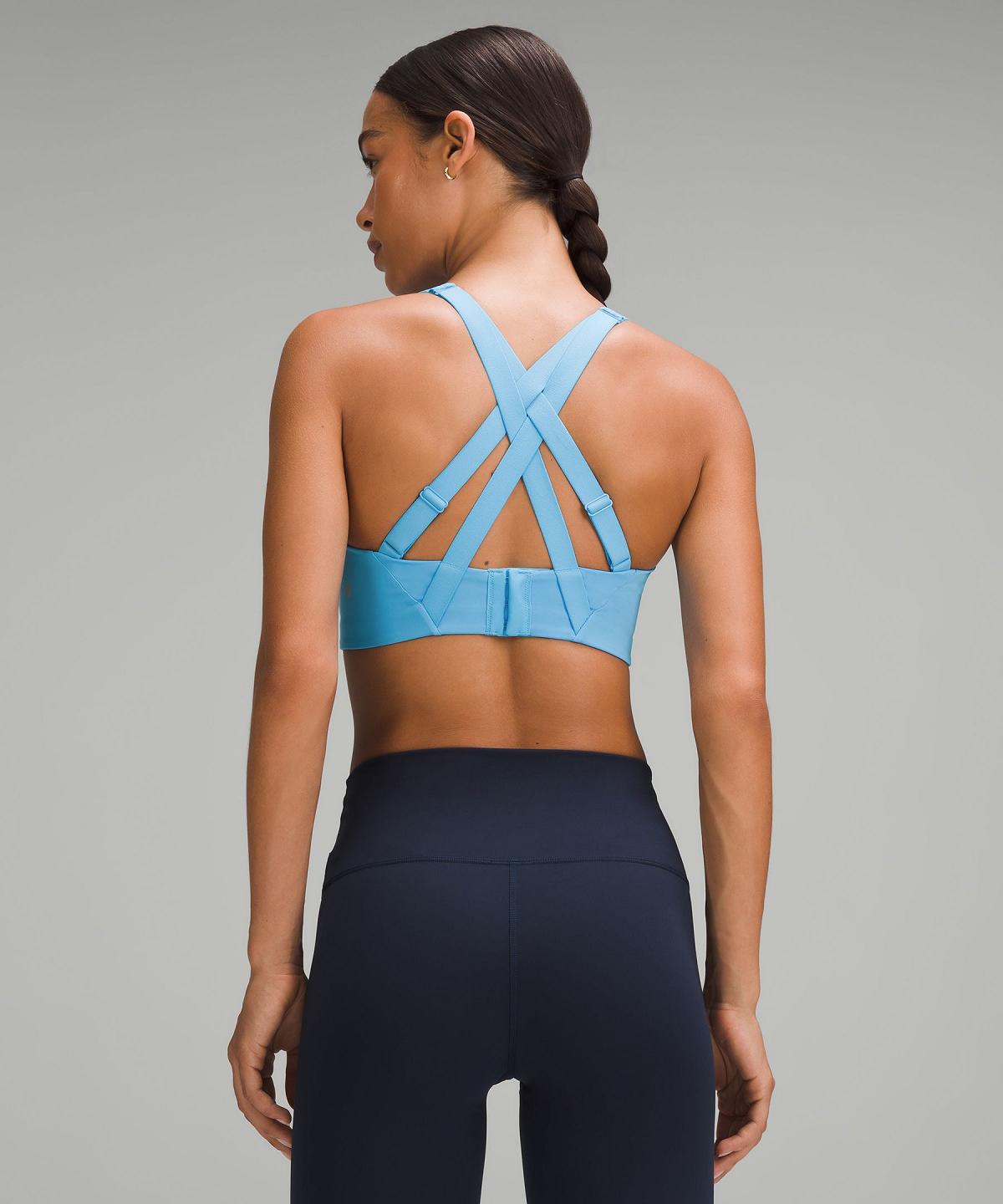 Blue Light Lululemon Energy Women Sports Bra | NZ_LuLu69566