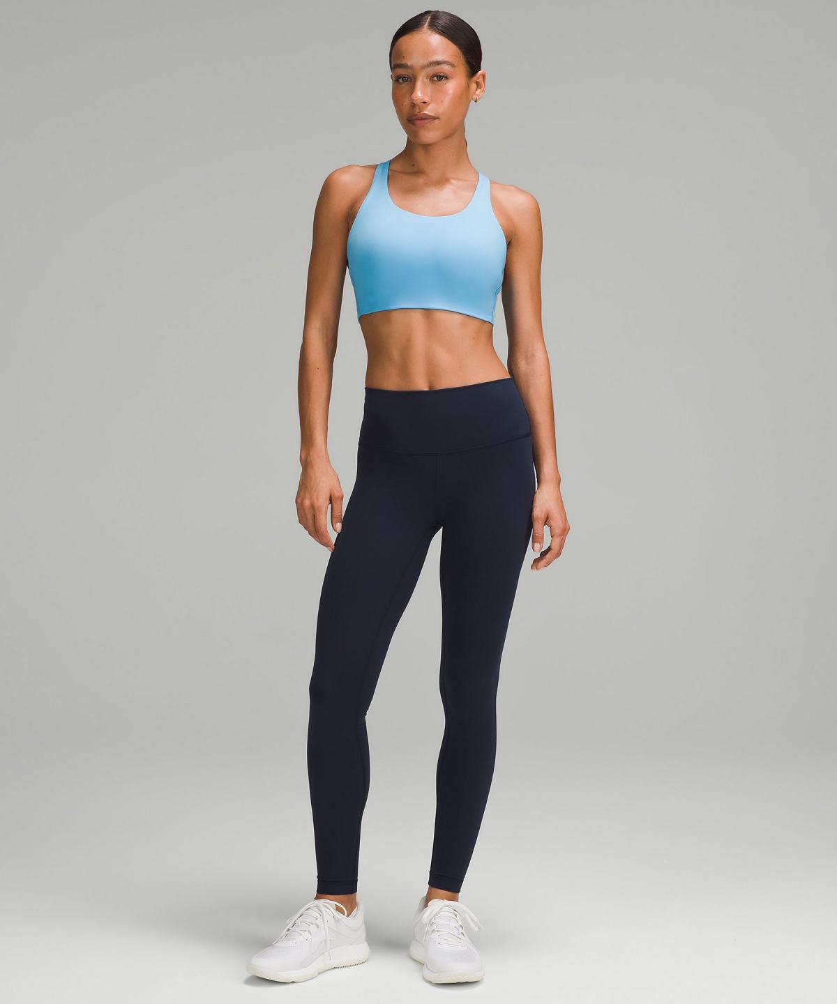 Blue Light Lululemon Energy Women Sports Bra | NZ_LuLu69566