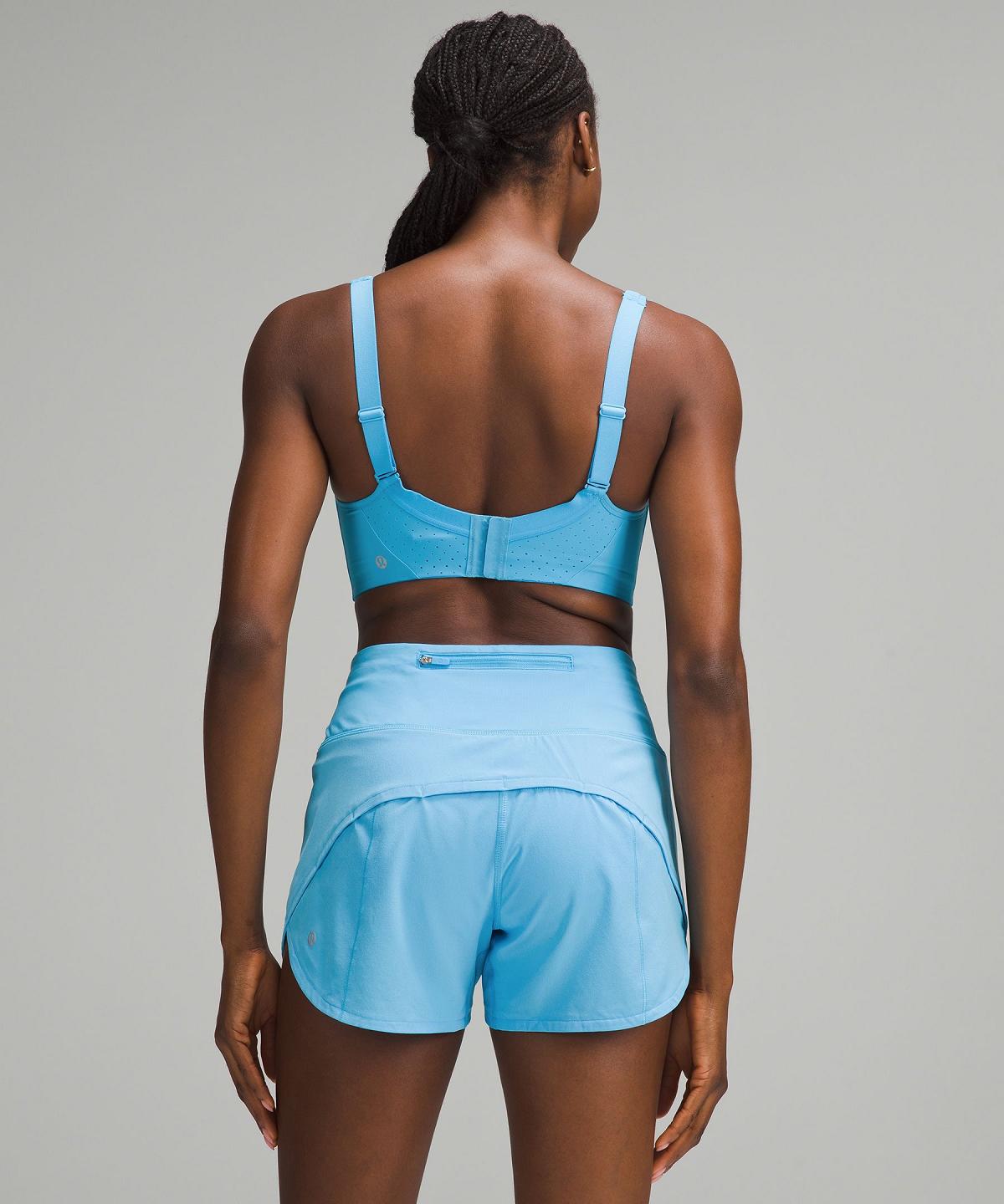 Blue Light Lululemon Run Times Women Sports Bra | NZ_LuLu91139