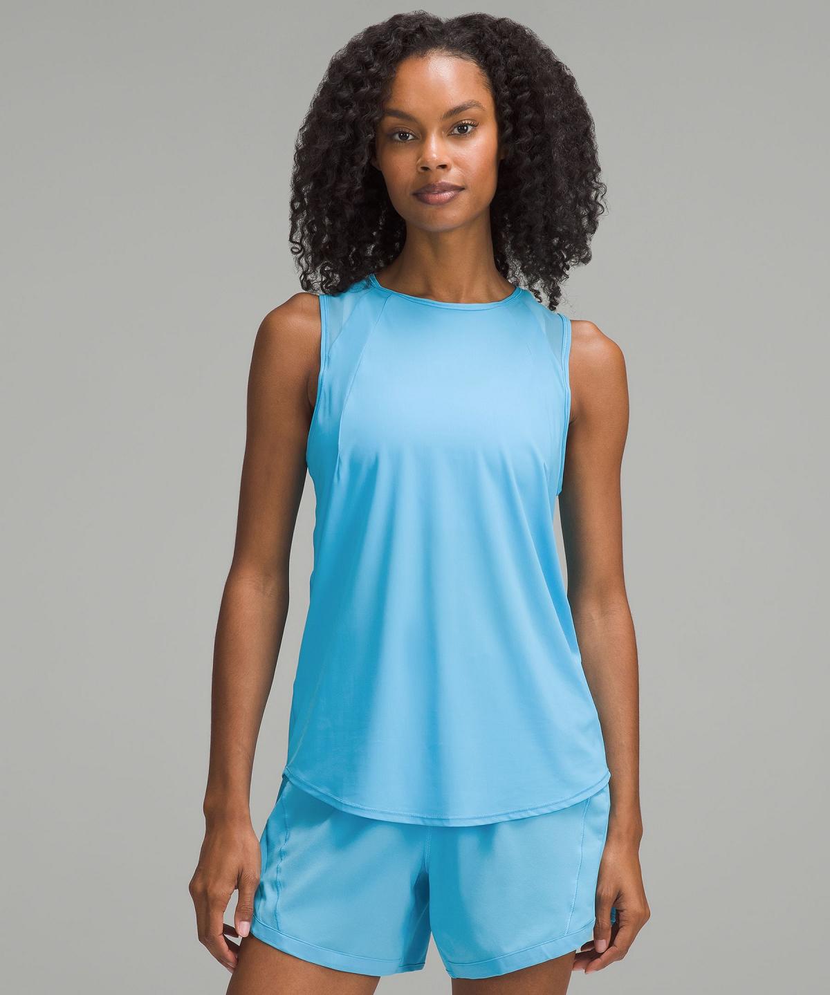 Blue Light Lululemon Sculpt Women Shirts | NZ_LuLu60241