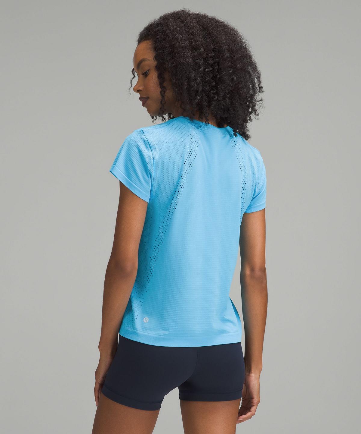 Blue Light Lululemon Train to Be Short-Sleeve Women T Shirts | NZ_LuLu72223