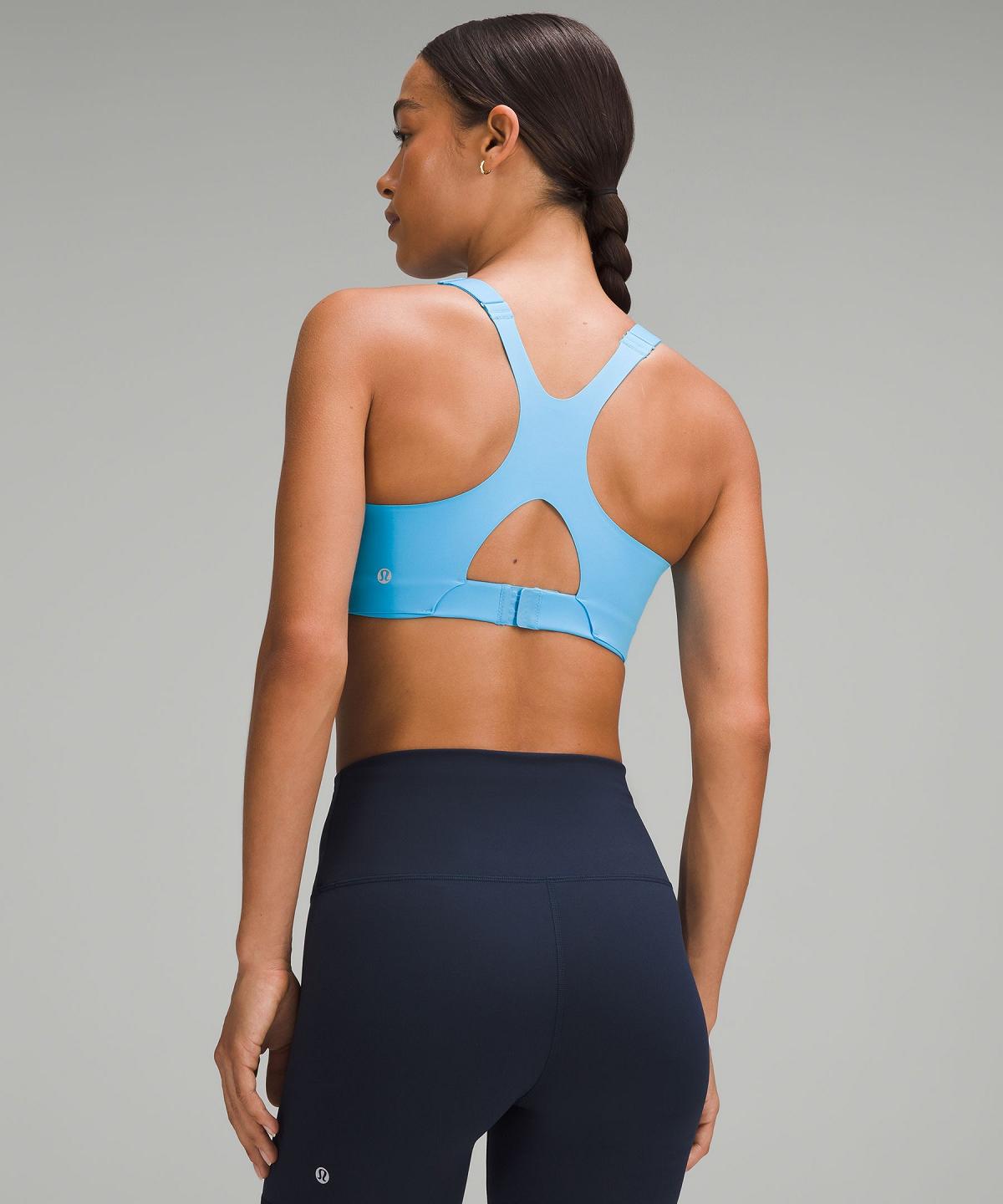 Blue Light Lululemon Ultralu Square-Neck Workout Women Sports Bra | NZ_LuLu54185