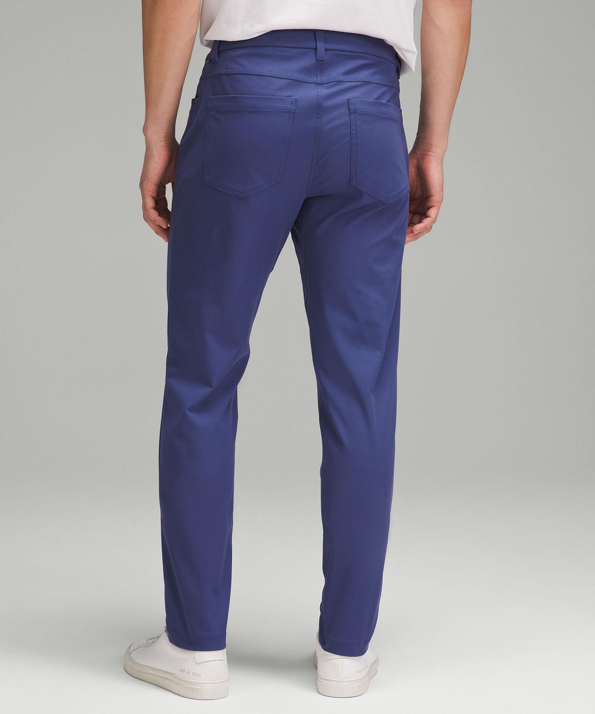 Blue Lululemon ABC Slim-Fit 5 Pocket 30"L Men Trousers | NZ_LuLu86993