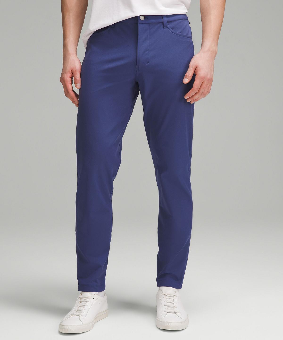 Blue Lululemon ABC Slim-Fit 5 Pocket 30"L Men Trousers | NZ_LuLu86993