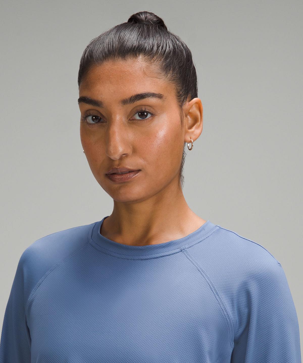 Blue Lululemon Abrasion-Resistant High-Coverage Women Long Sleeve Shirts | NZ_LuLu84754