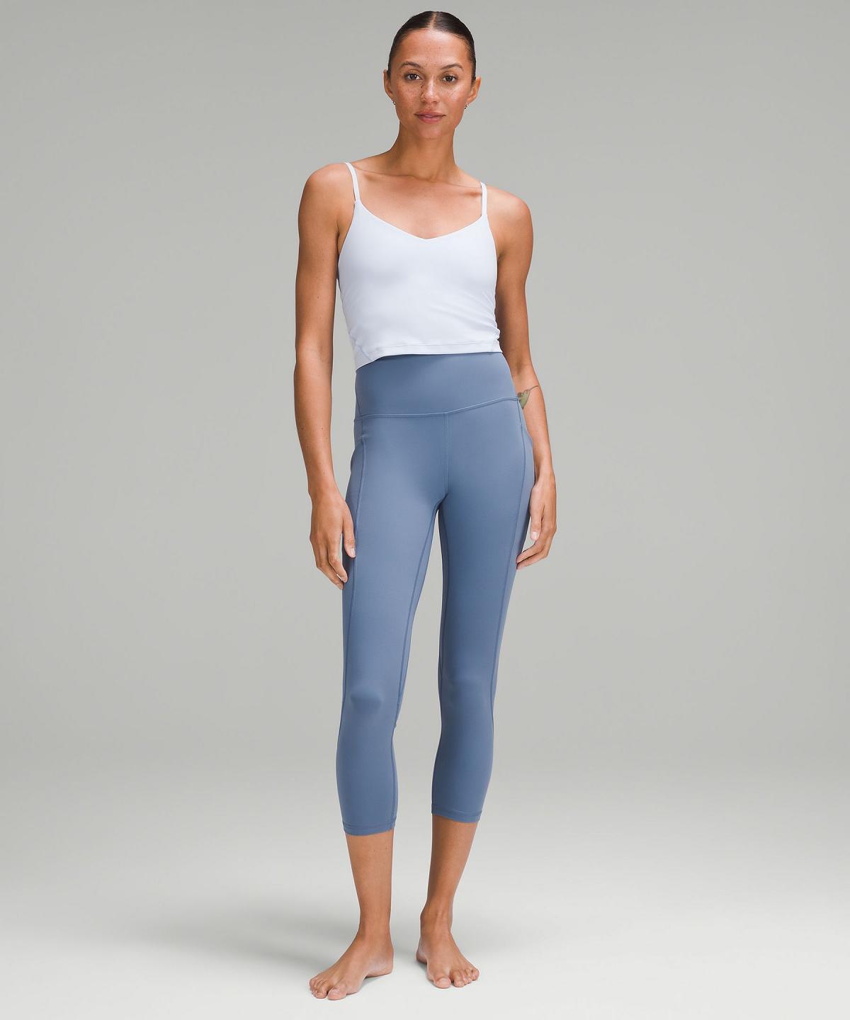 Blue Lululemon Align™ High-Rise Crop with Pockets 23" Women Leggings | NZ_LuLu16496