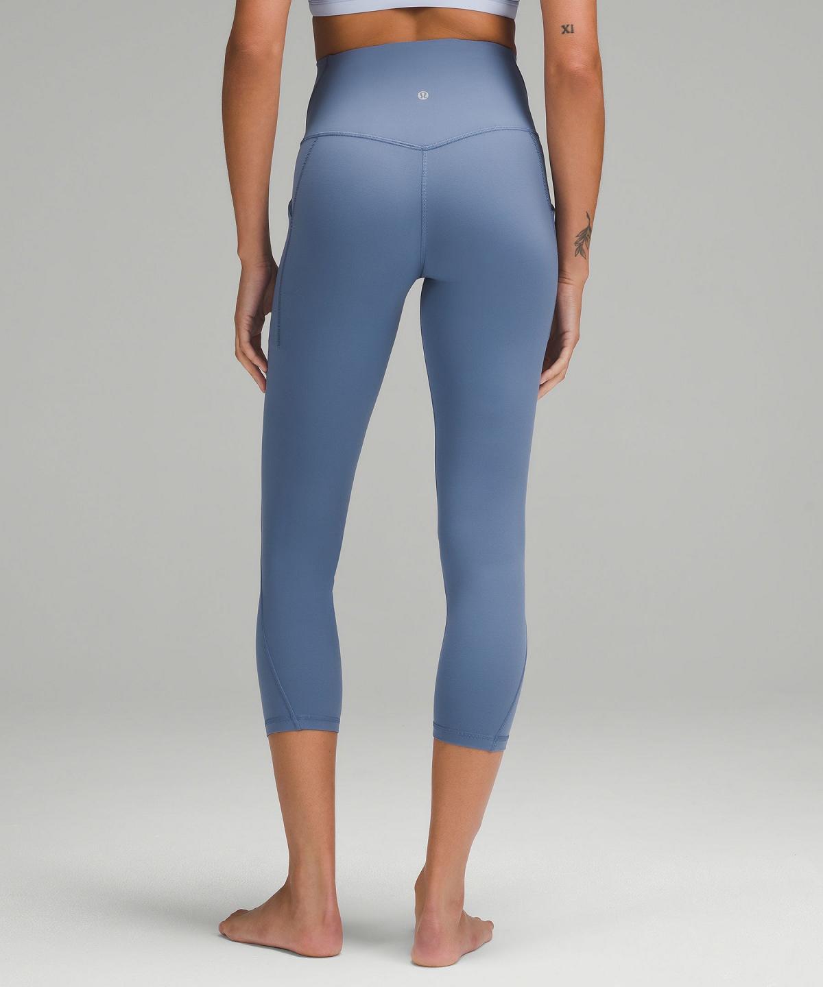 Blue Lululemon Align™ High-Rise Crop with Pockets 23" Women Leggings | NZ_LuLu16496