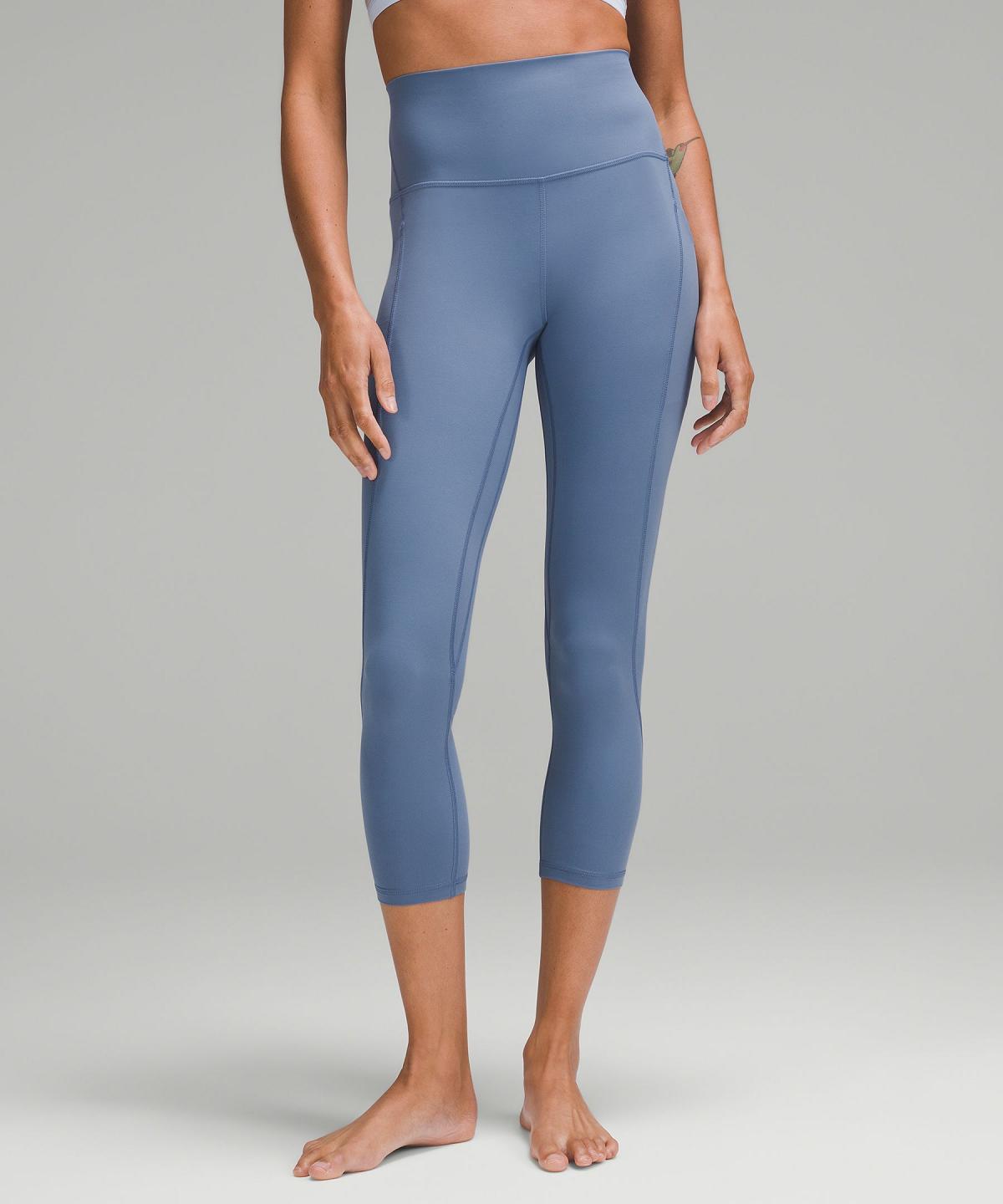 Blue Lululemon Align™ High-Rise Crop with Pockets 23" Women Leggings | NZ_LuLu16496