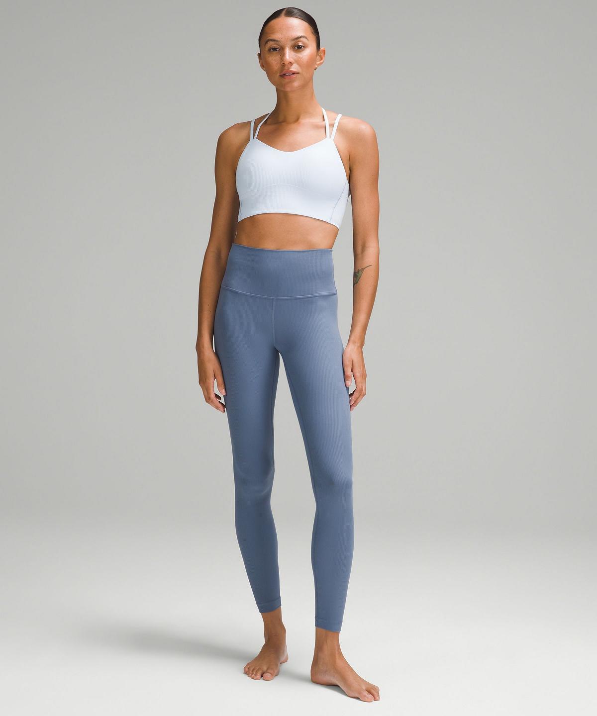 Blue Lululemon Align™ High-Rise Ribbed28" Women Pants | NZ_LuLu79783