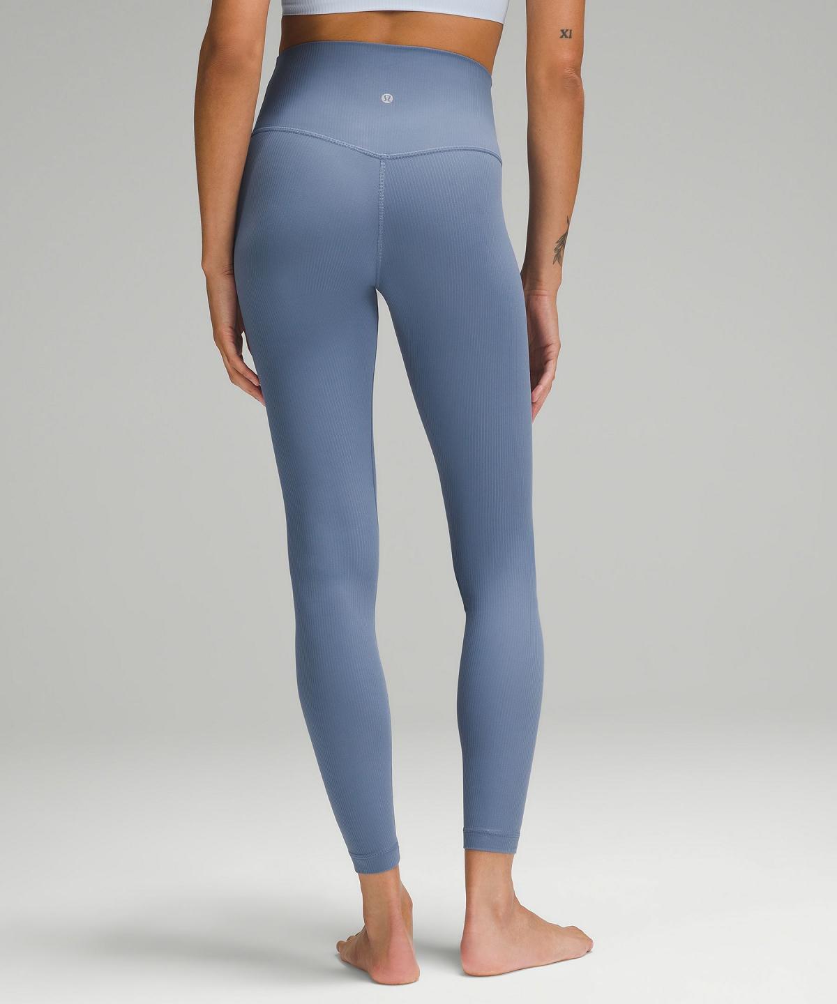 Blue Lululemon Align™ High-Rise Ribbed28" Women Pants | NZ_LuLu79783