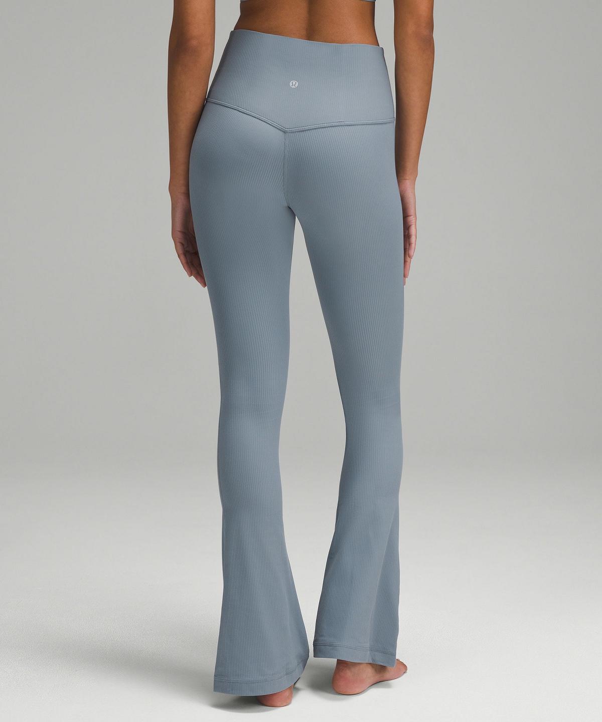 Blue Lululemon Align™ High-Rise Ribbed Mini-Flare Pant Women Leggings | NZ_LuLu51144