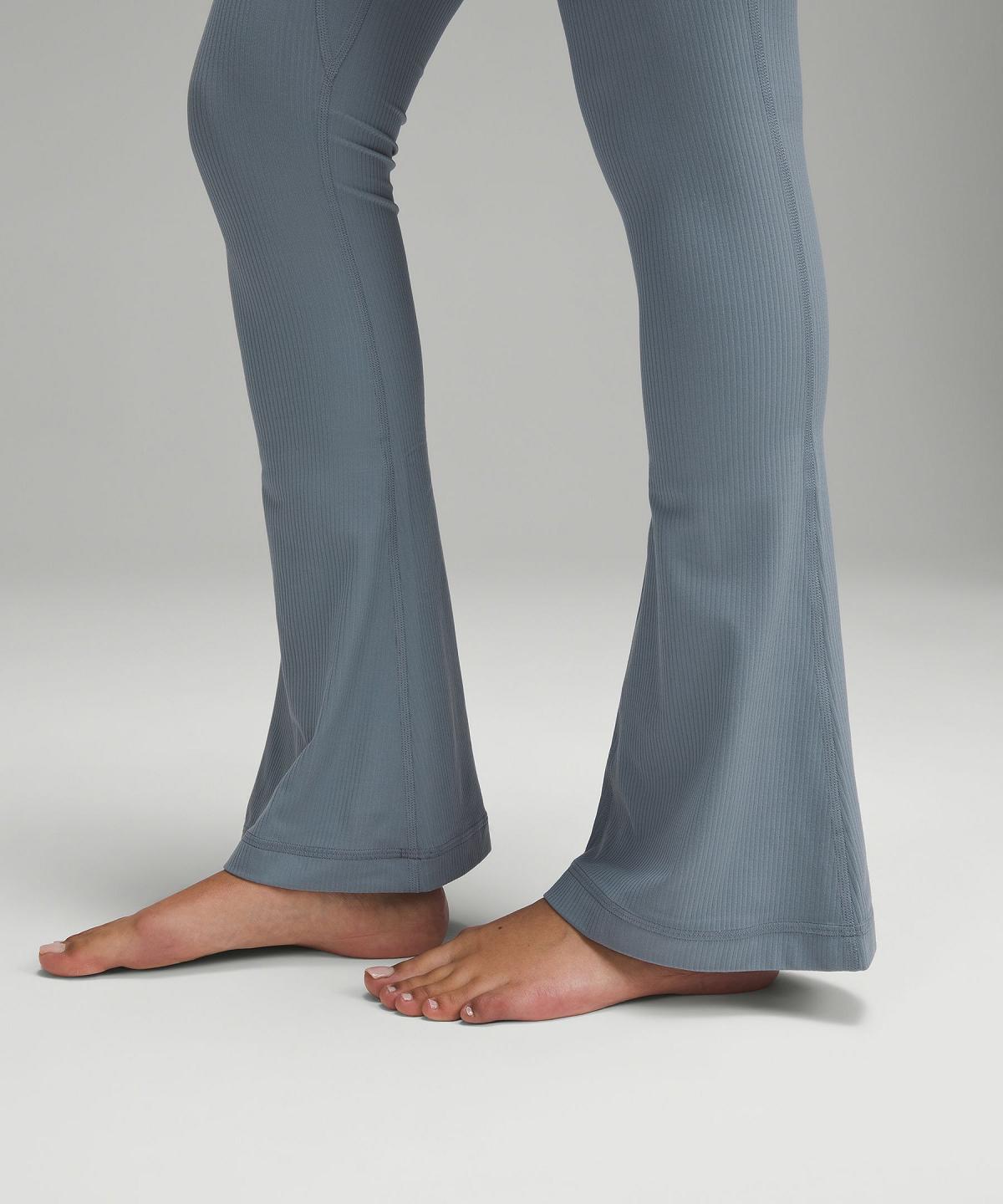 Blue Lululemon Align™ High-Rise Ribbed Mini-Flare Pant Women Leggings | NZ_LuLu51144