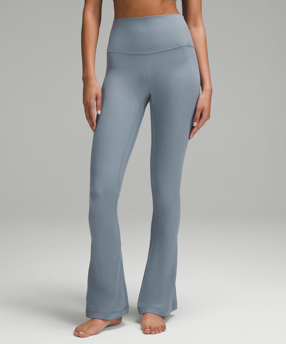 Blue Lululemon Align™ High-Rise Ribbed Mini-Flare Pant Women Leggings | NZ_LuLu51144