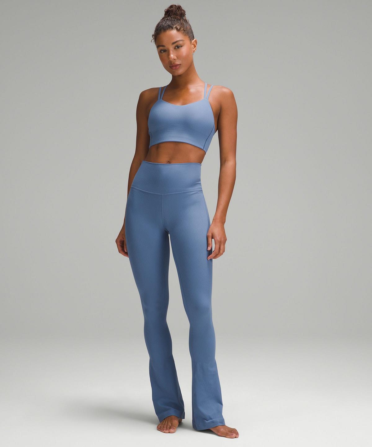 Blue Lululemon Align™ High-Rise Ribbed Mini-Flare Pant Women Leggings | NZ_LuLu71613