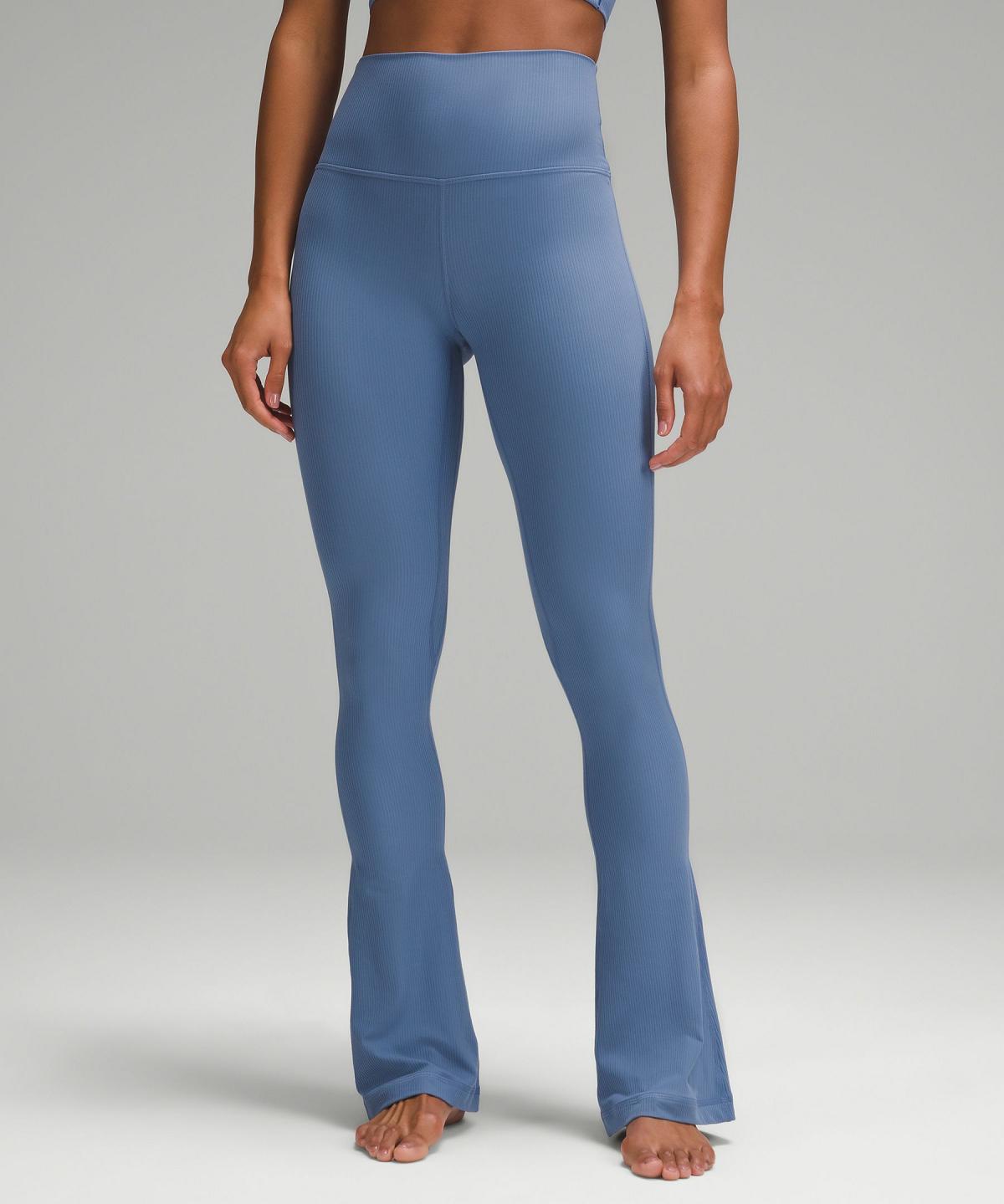 Blue Lululemon Align™ High-Rise Ribbed Mini-Flare Pant Women Leggings | NZ_LuLu71613