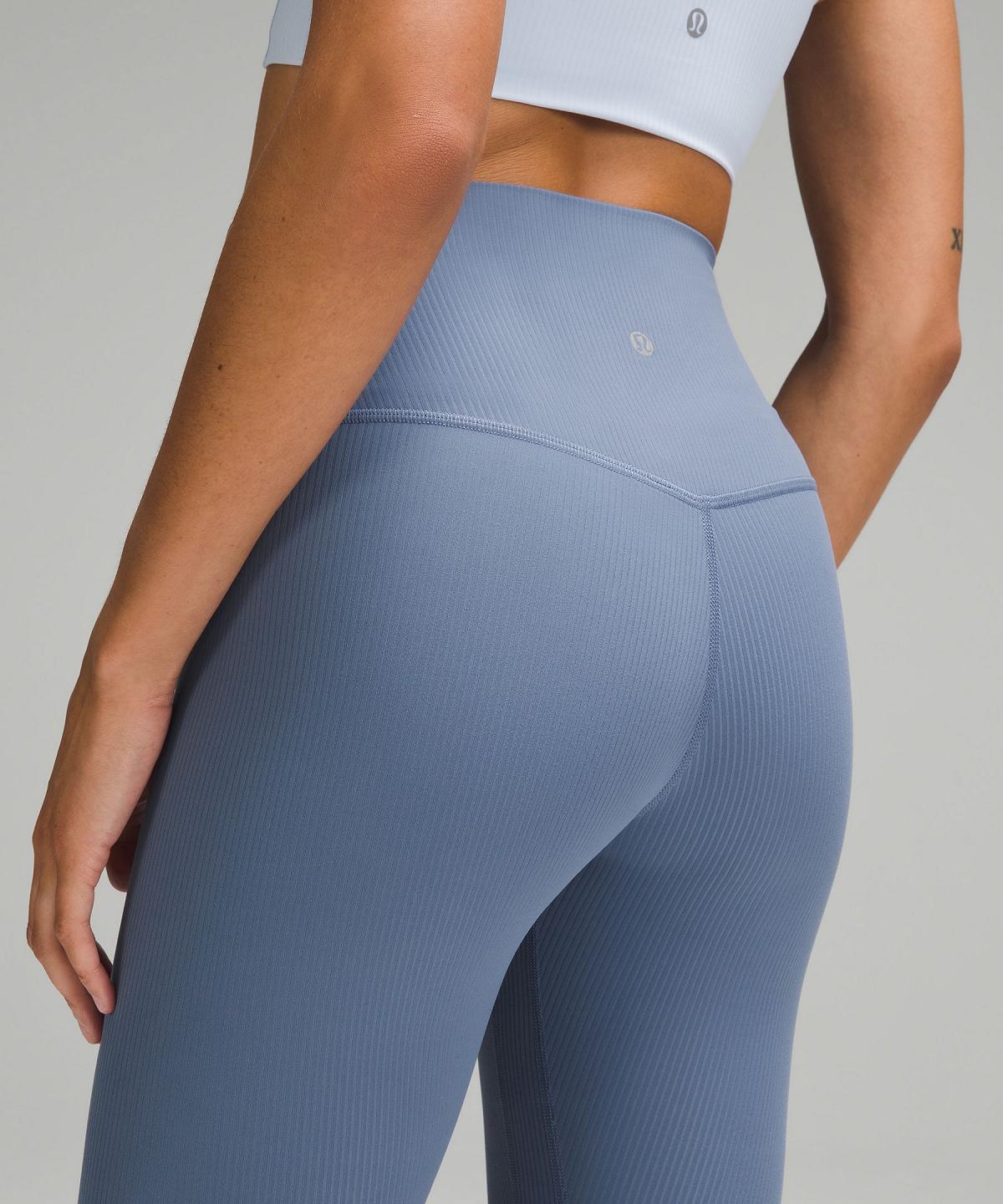 Blue Lululemon Align™ High-Rise Ribbed Pant 28" Women Leggings | NZ_LuLu35558