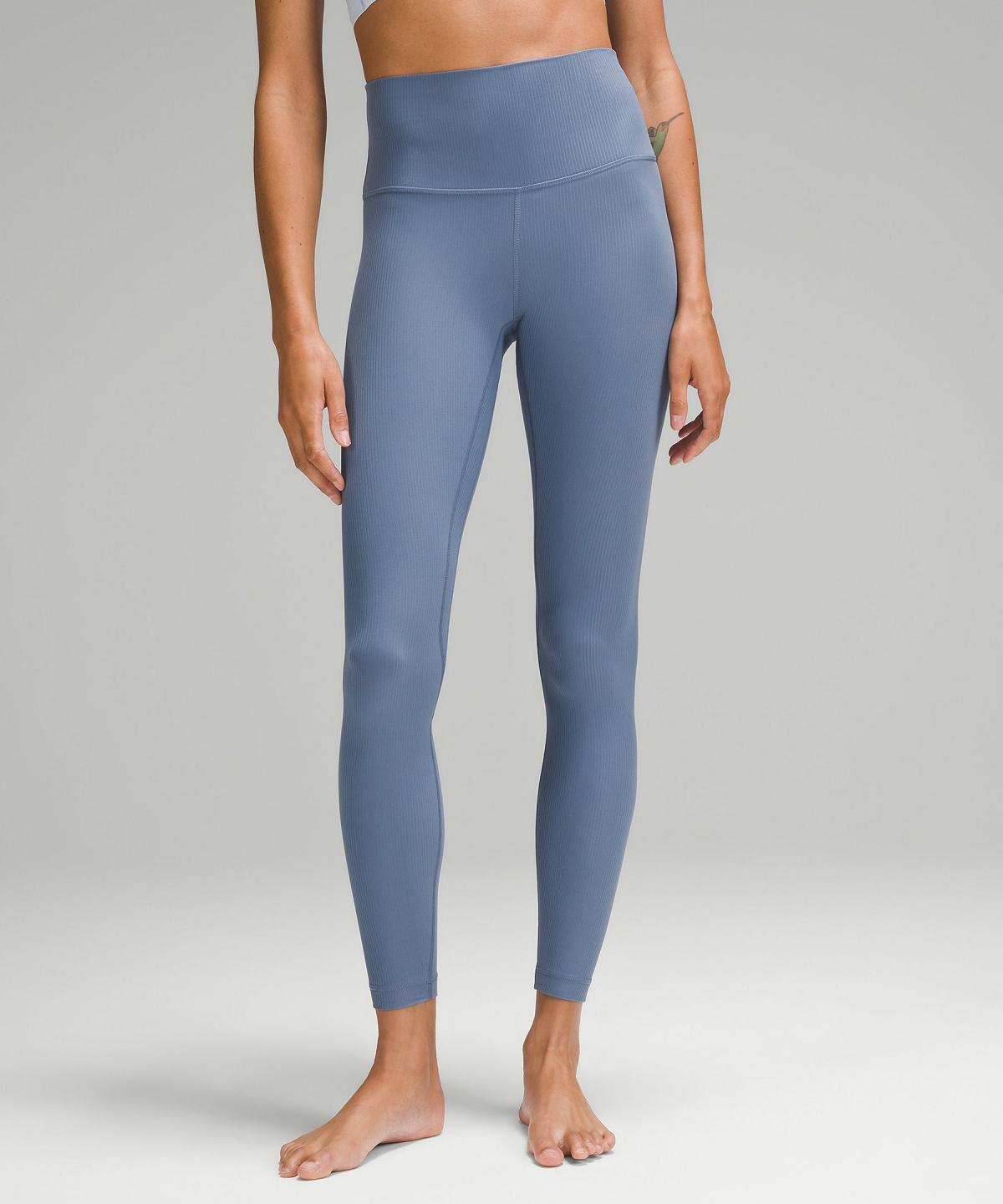 Blue Lululemon Align™ High-Rise Ribbed Pant 28" Women Leggings | NZ_LuLu35558